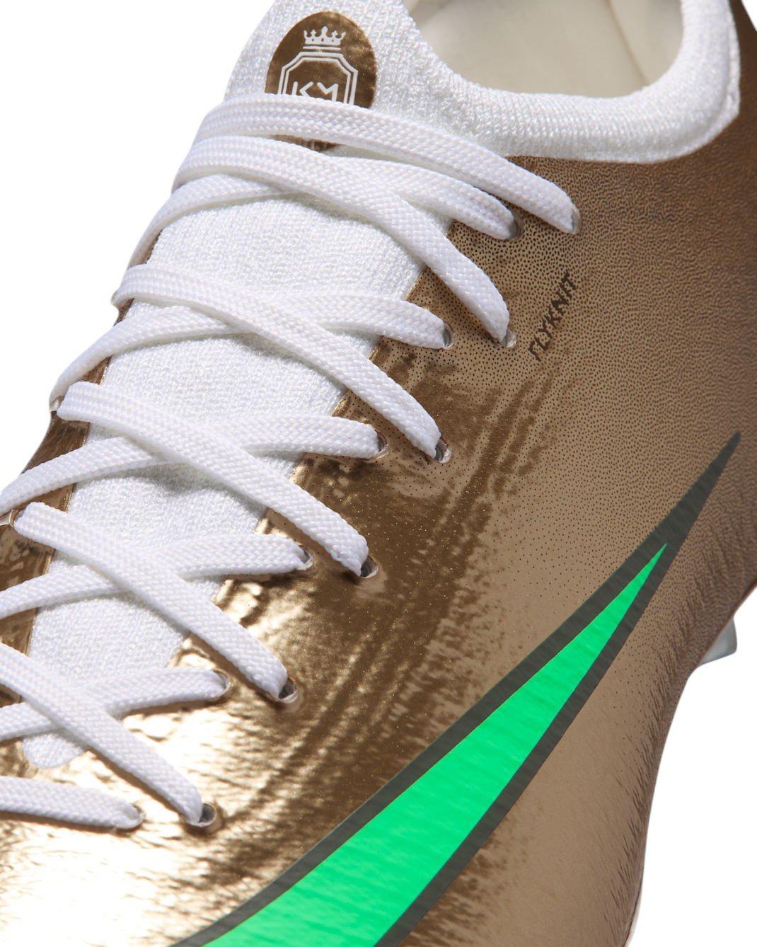 Nike Mercurial Vapor 17 Pro FG "Metallic Gold/Green Glow" Grade School Kids' Soccer Cleat - GOLD/GREEN