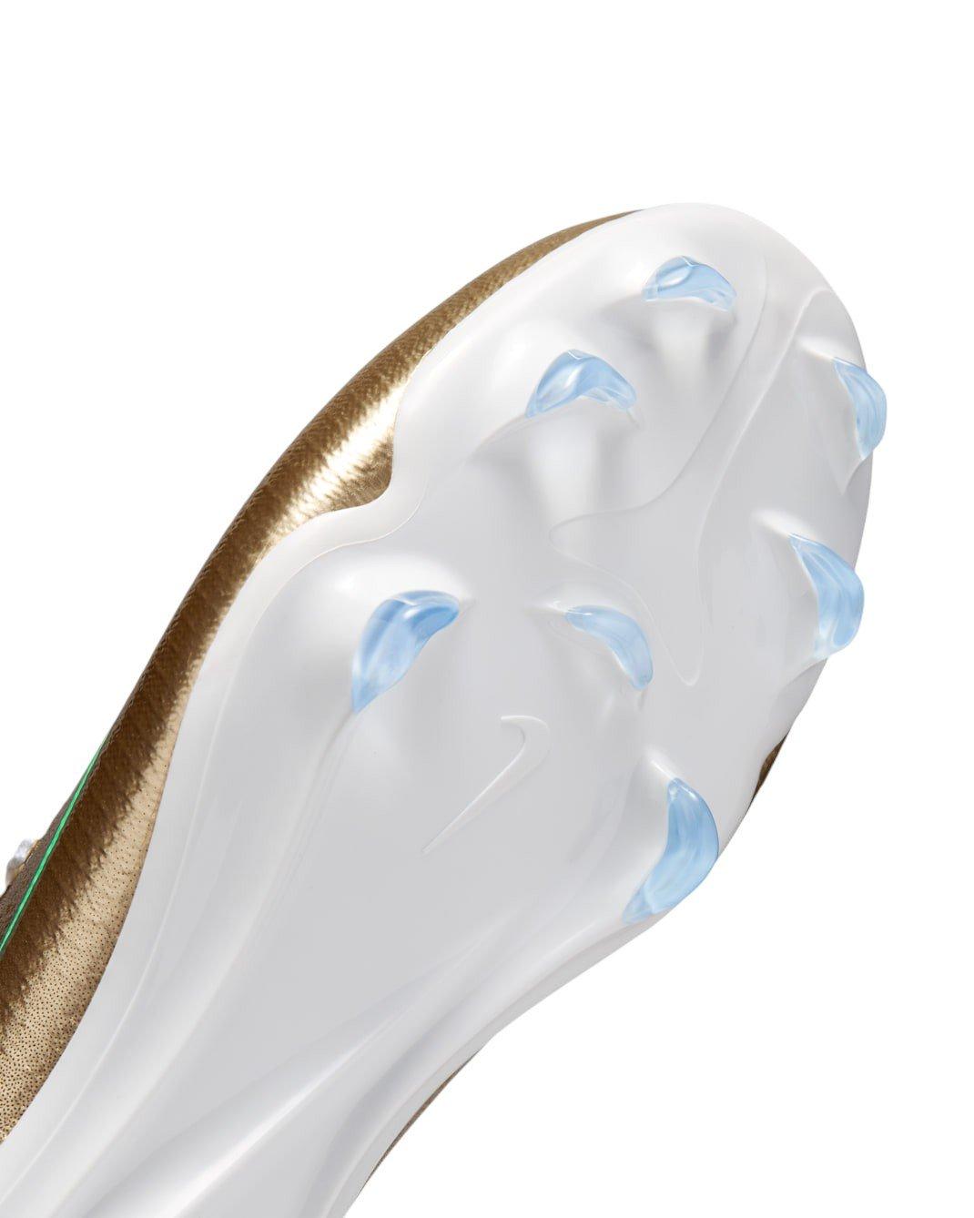 Nike Mercurial Vapor 17 Pro FG "Metallic Gold/Green Glow" Grade School Kids' Soccer Cleat - GOLD/GREEN