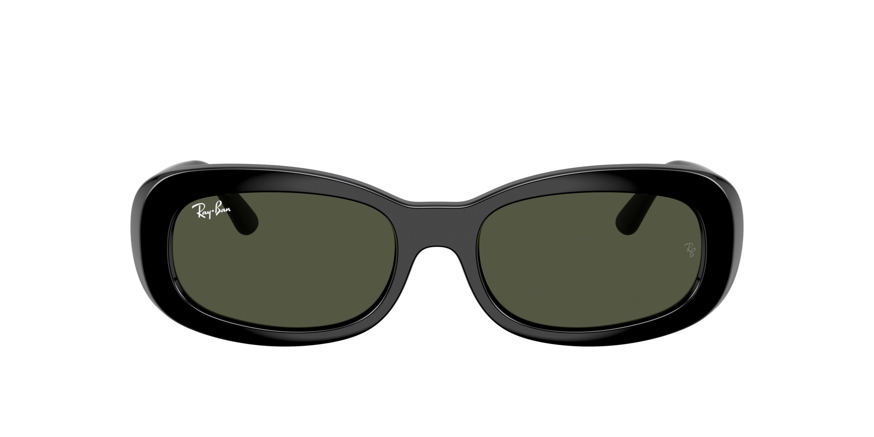 Ray-Ban Women's RB2221 Green Sunglasses &ndash; Black - BLACK/GREEN Thumbnail View 2