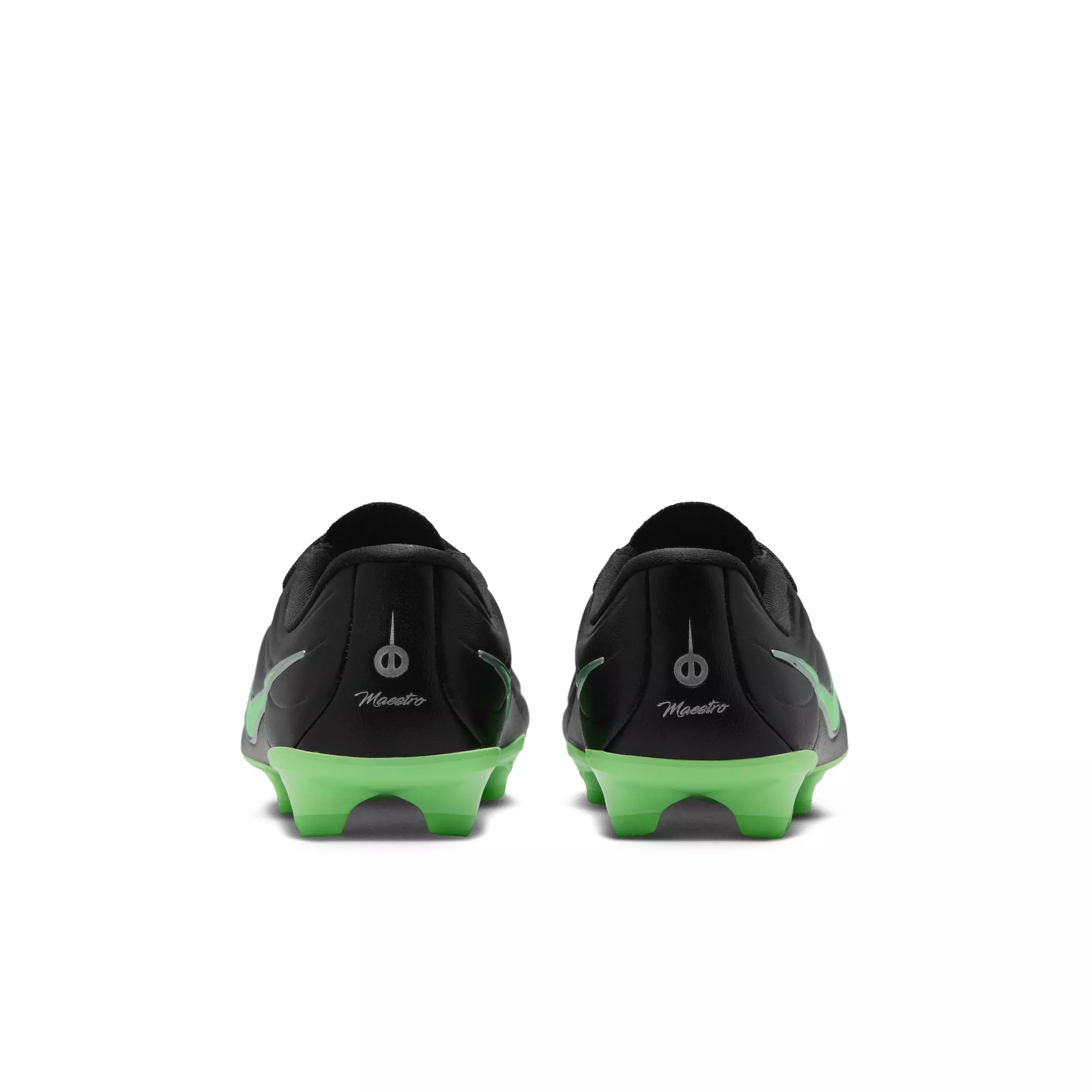 Nike Tiempo Maestro Academy MG "Black/Black/Illusion Green" Preschool Kids' Soccer Cleat - BLACK/BLACK/GREEN