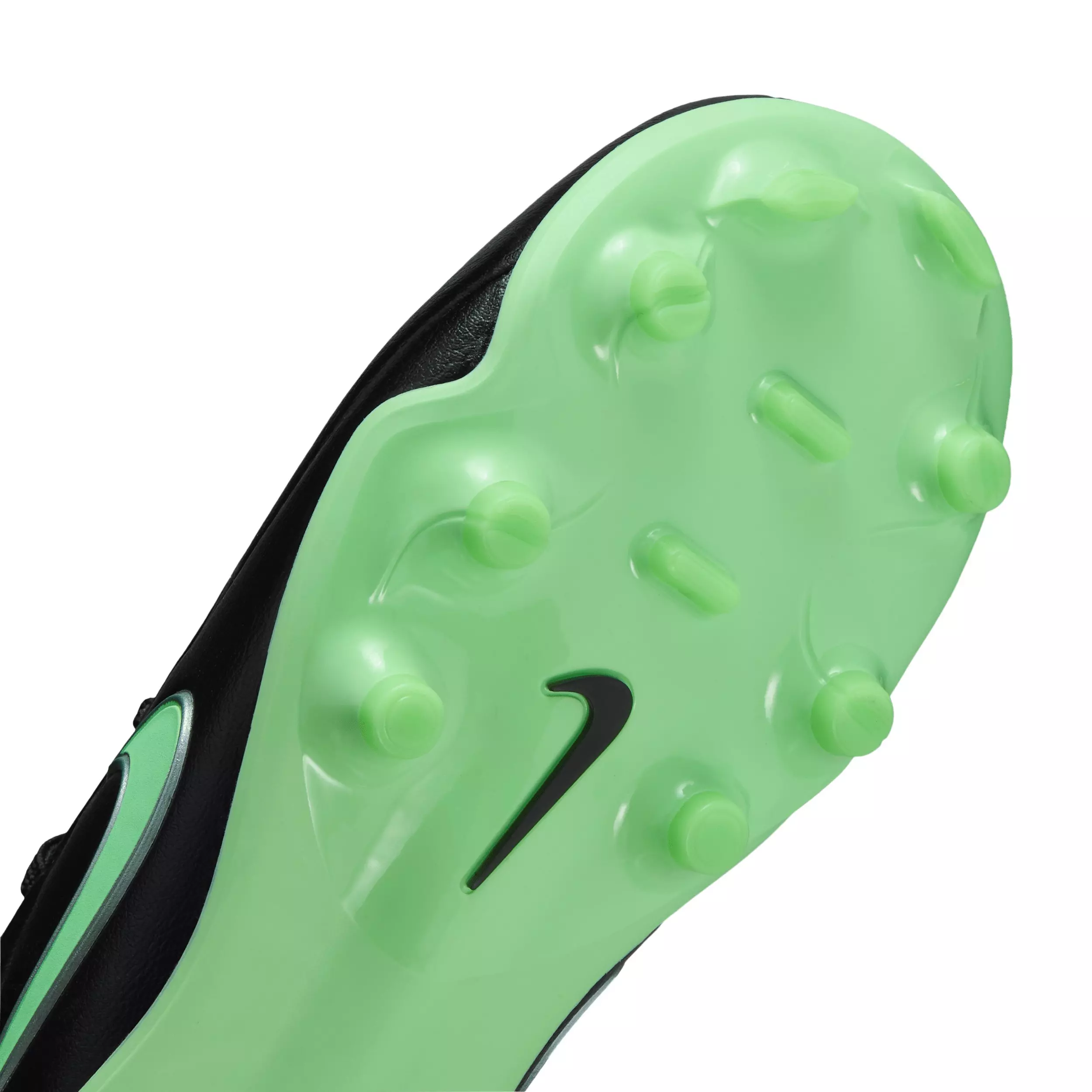 Nike Tiempo Maestro Academy MG "Black/Black/Illusion Green" Preschool Kids' Soccer Cleat - BLACK/BLACK/GREEN