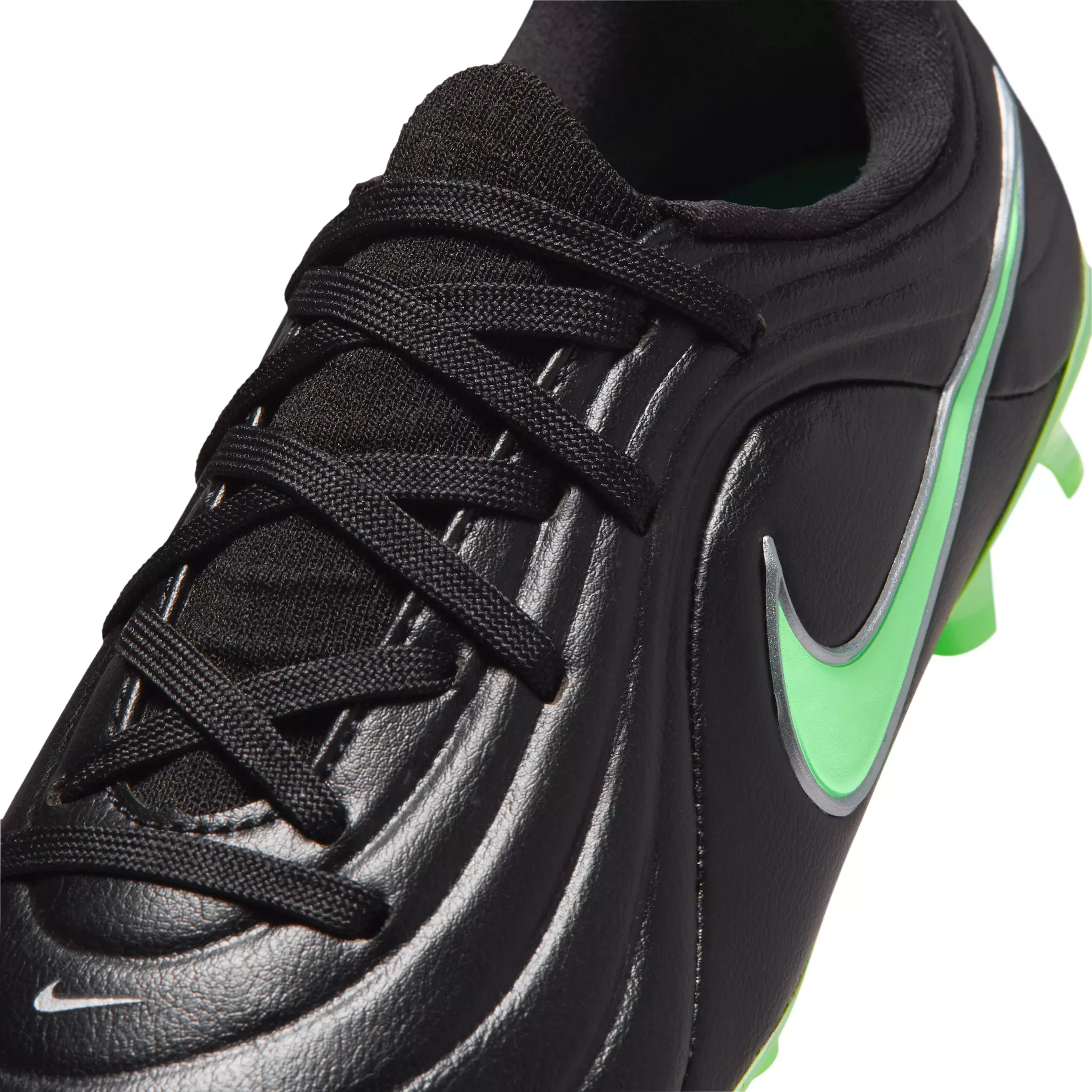 Nike Tiempo Maestro Academy MG "Black/Black/Illusion Green" Preschool Kids' Soccer Cleat - BLACK/BLACK/GREEN