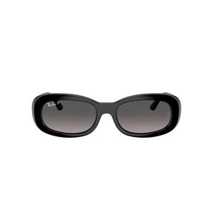 Ray-Ban Women's RB2221 Grey Gradient Polarized Sunglasses – Black
