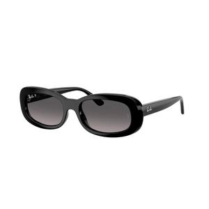 Ray-Ban Women's RB2221 Grey Gradient Polarized Sunglasses – Black