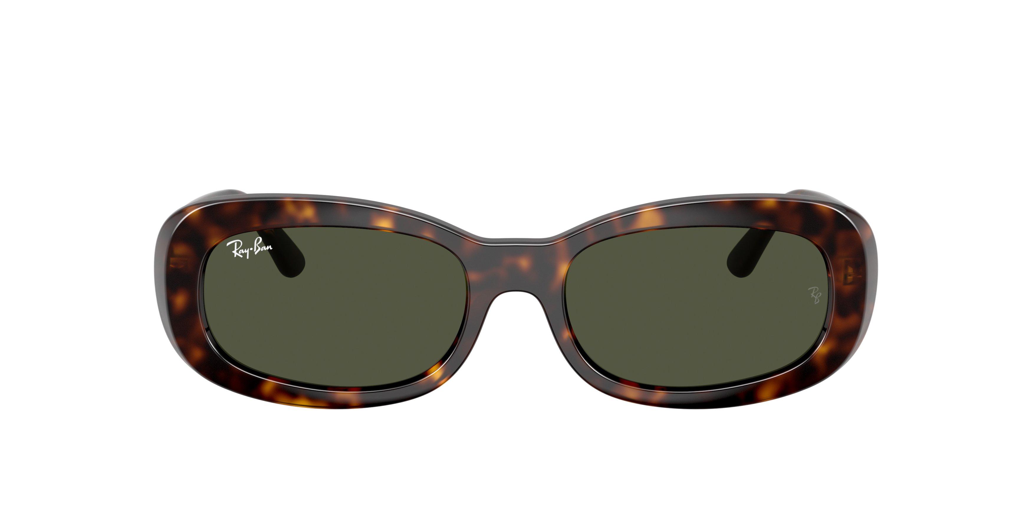 Ray-Ban Women's RB2221 Green Sunglasses &ndash; Havana - BROWN/GREEN Thumbnail View 2