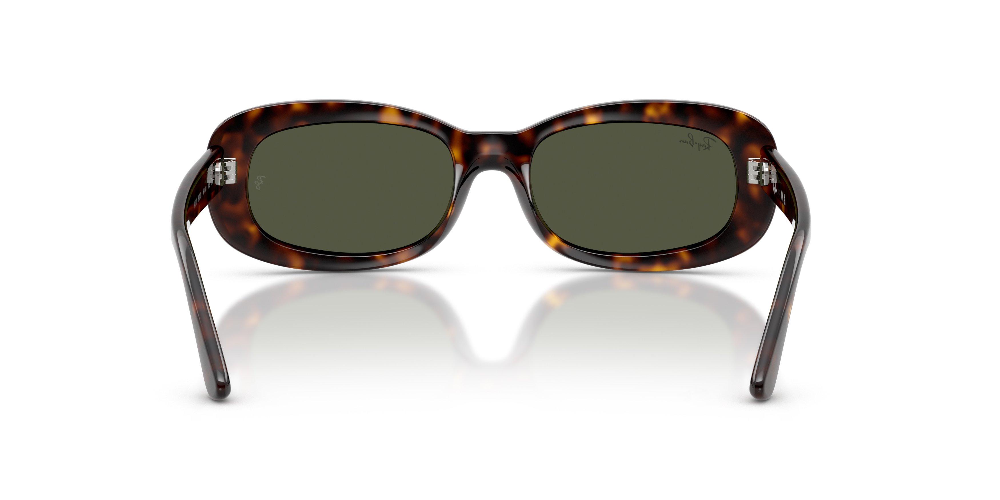 Ray-Ban Women's RB2221 Green Sunglasses &ndash; Havana - BROWN/GREEN Thumbnail View 3