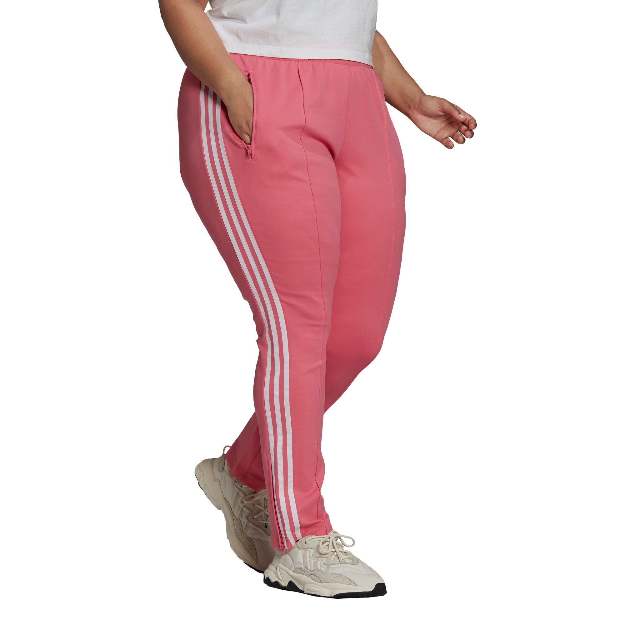 adidas Originals Women's Pink Primeblue SST Track Pants (Plus Size)