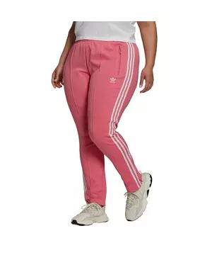va a decidir persona que practica jogging Sobretodo adidas Originals Women's Pink Primeblue SST Track Pants (Plus Size)