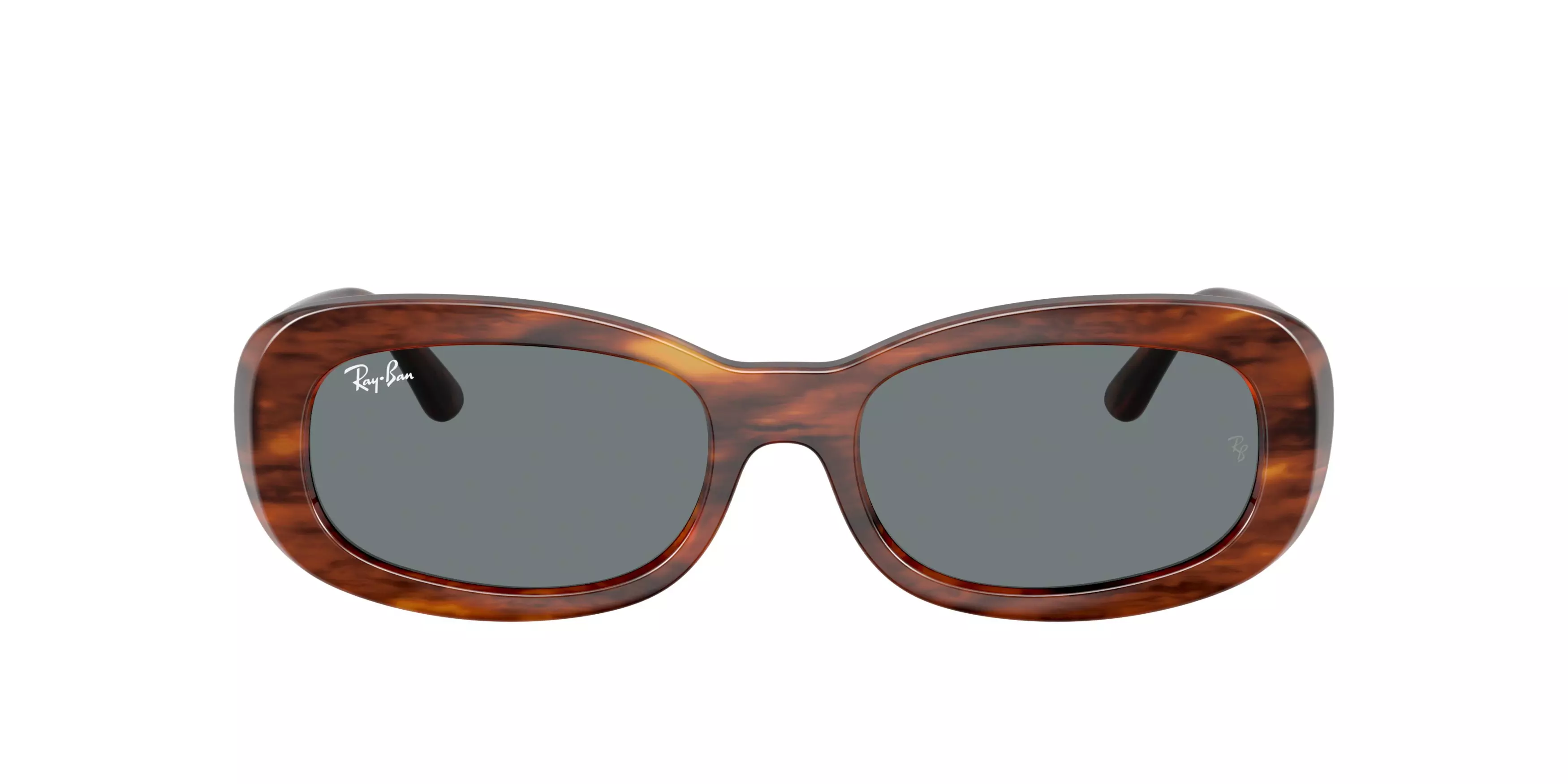 Ray-Ban Women's RB2221 Blue Sunglasses – Striped Havana - BROWN