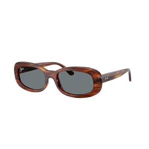 Ray-Ban Women's RB2221 Blue Sunglasses – Striped Havana