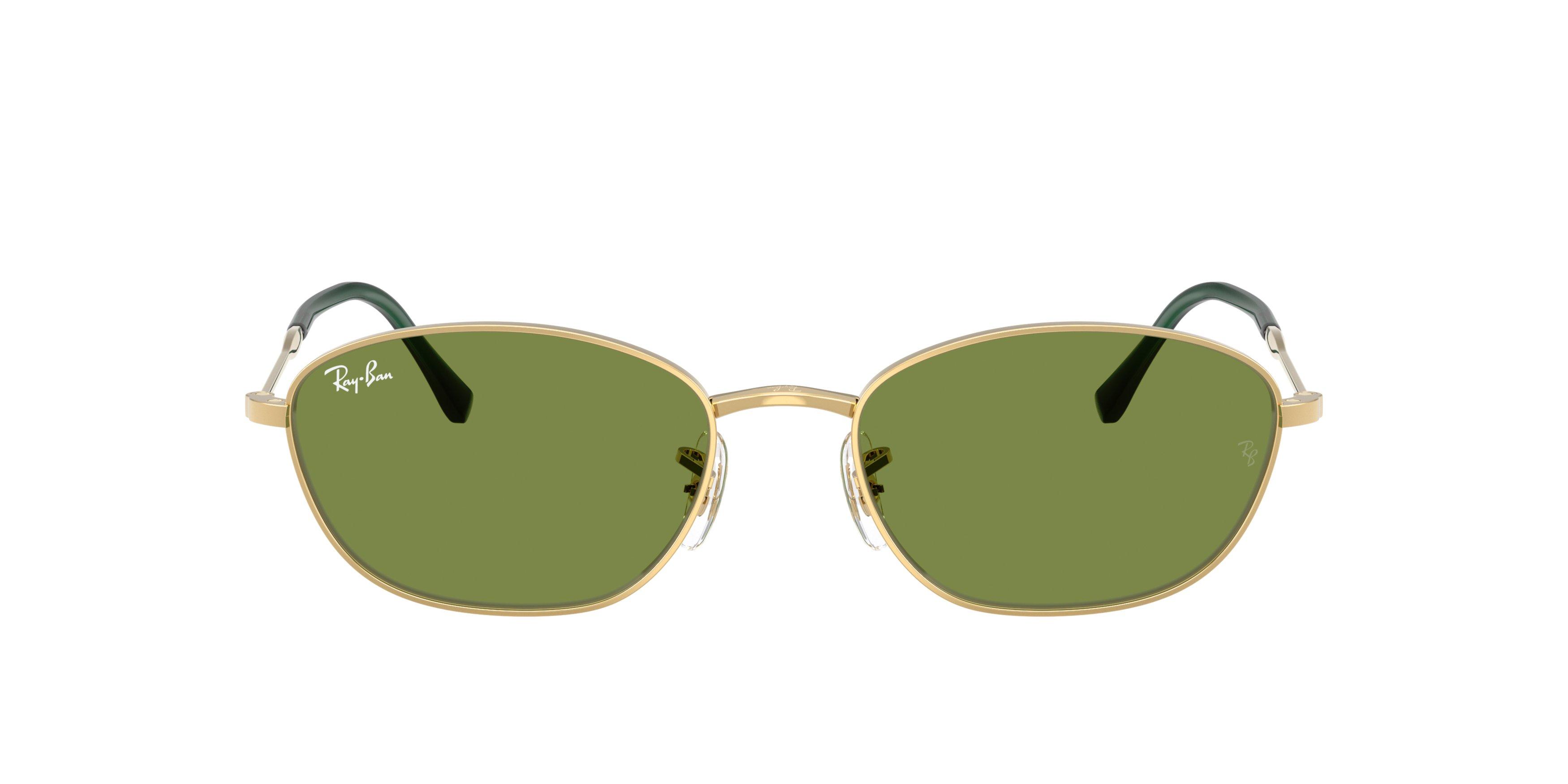 Ray-Ban Women's RB3749 Green Sunglasses &ndash; Polished Arista Gold - GOLD/GREEN Thumbnail View 2