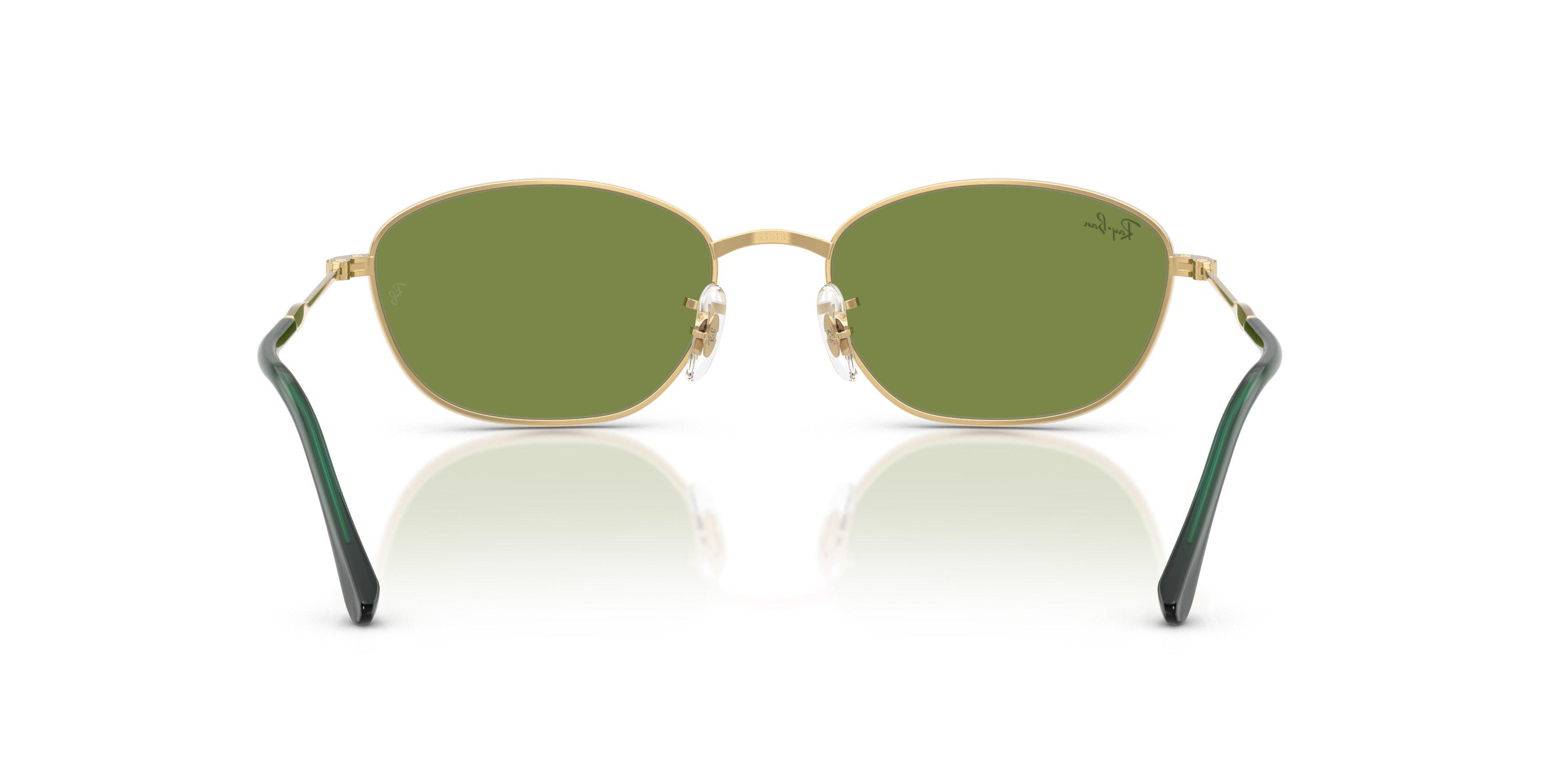 Ray-Ban Women's RB3749 Green Sunglasses &ndash; Polished Arista Gold - GOLD/GREEN Thumbnail View 3
