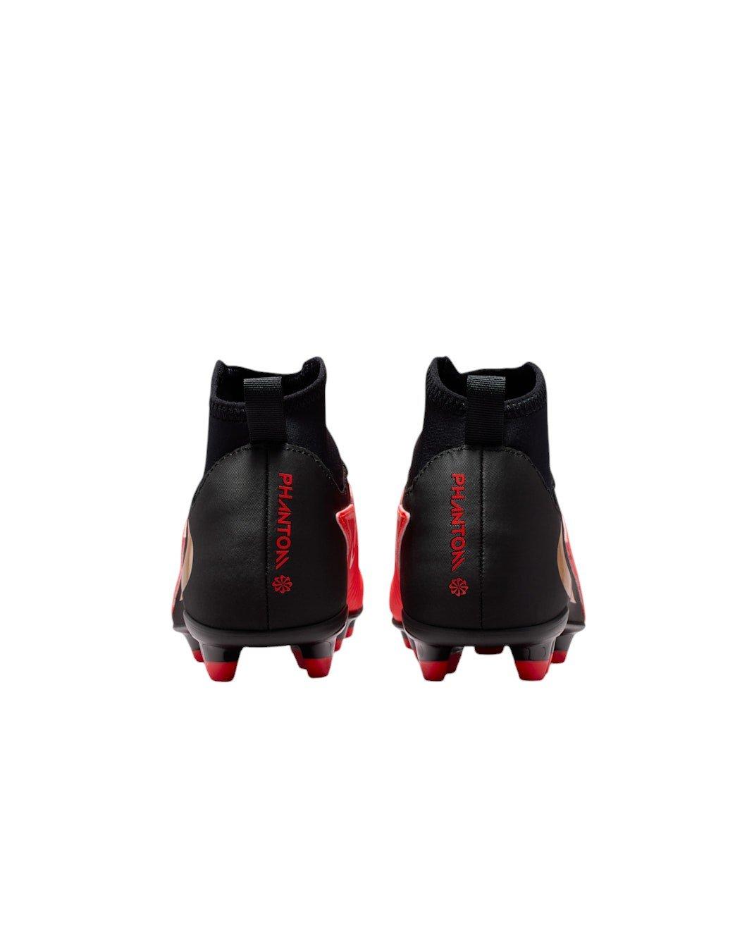 Nike Phantom 6 High Club MG "Bright Crimson/Bright Crimson/Black" Grade School Kids' Soccer Cleat - CRIMSON/CRIMSON/BLACK
