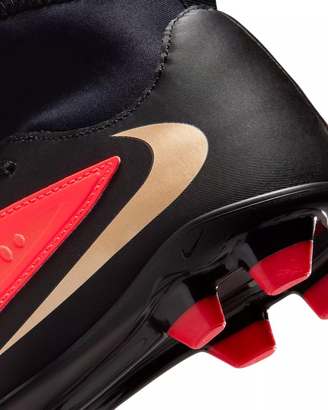 Nike Phantom 6 High Club MG "Bright Crimson/Bright Crimson/Black" Grade School Kids' Soccer Cleat - CRIMSON/CRIMSON/BLACK