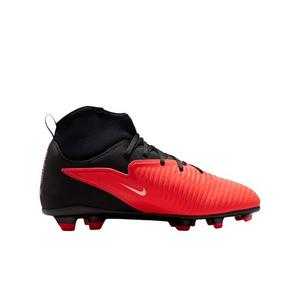 Nike Phantom 6 High Club MG "Bright Crimson/Bright Crimson/Black" Grade School Kids' Soccer Cleat - CRIMSON/CRIMSON/BLACK