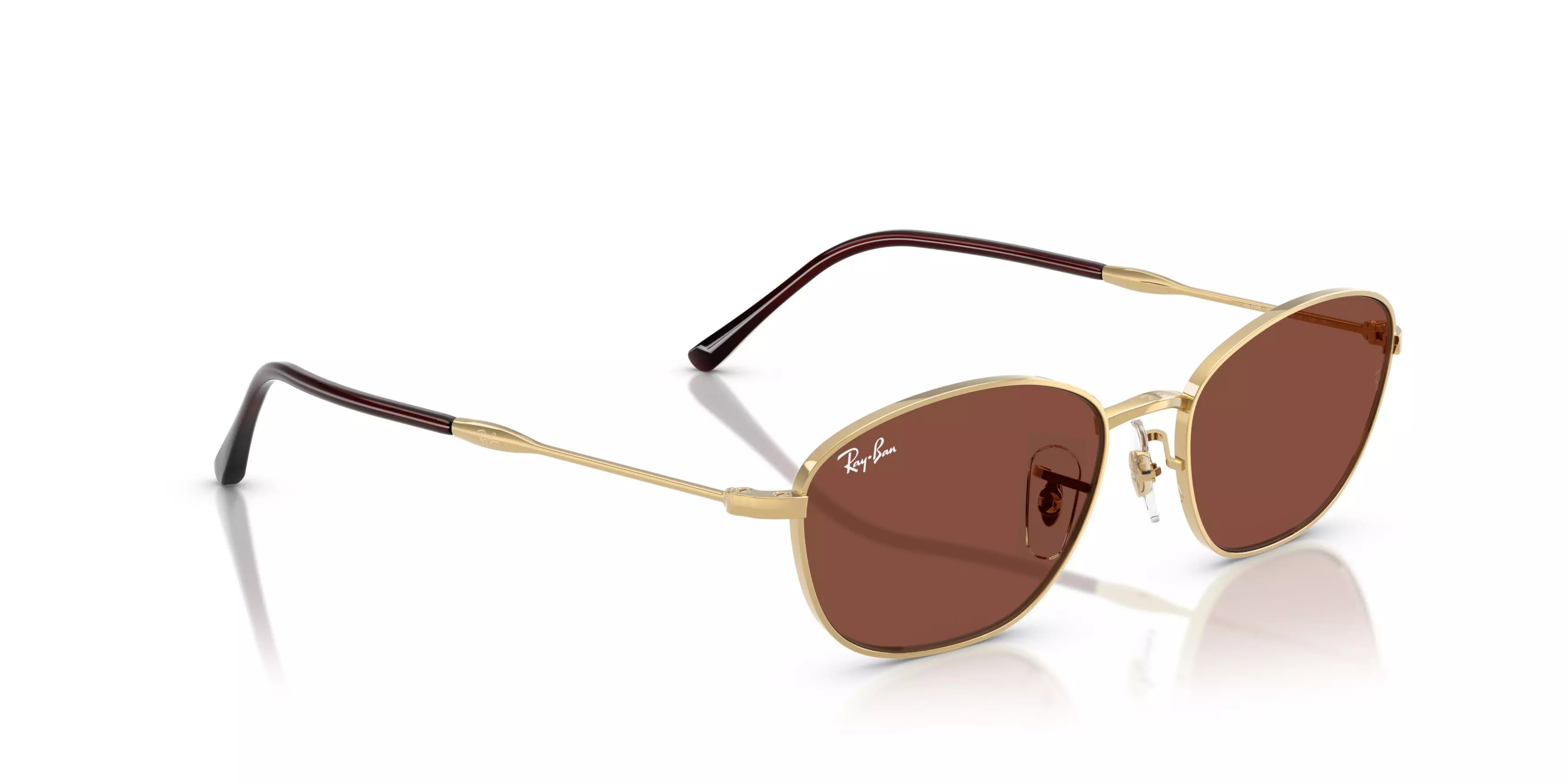 Ray-Ban Women's RB3749 Red Sunglasses &ndash; Polished Arista Gold - GOLD/RED