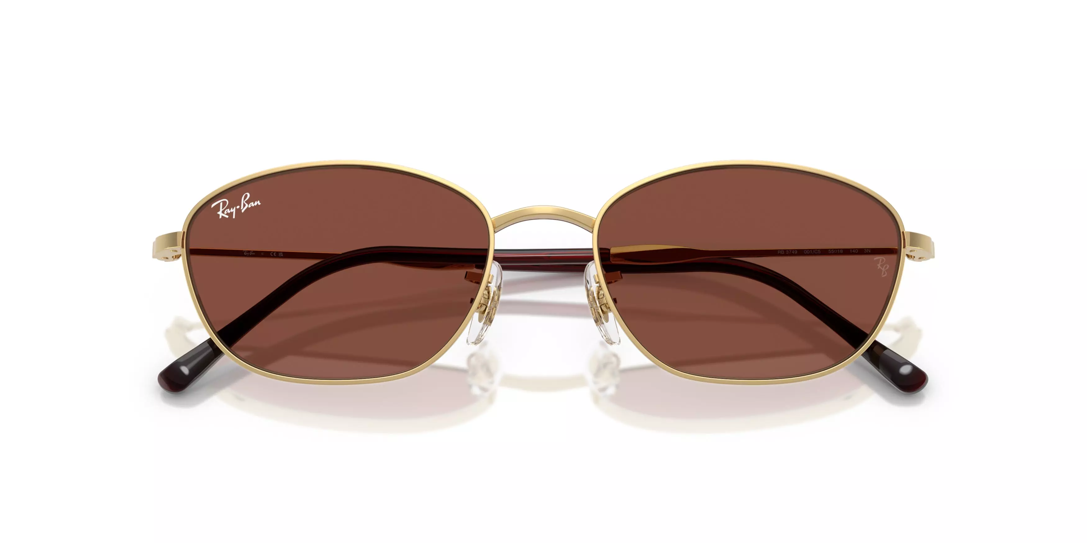 Ray-Ban Women's RB3749 Red Sunglasses &ndash; Polished Arista Gold - GOLD/RED