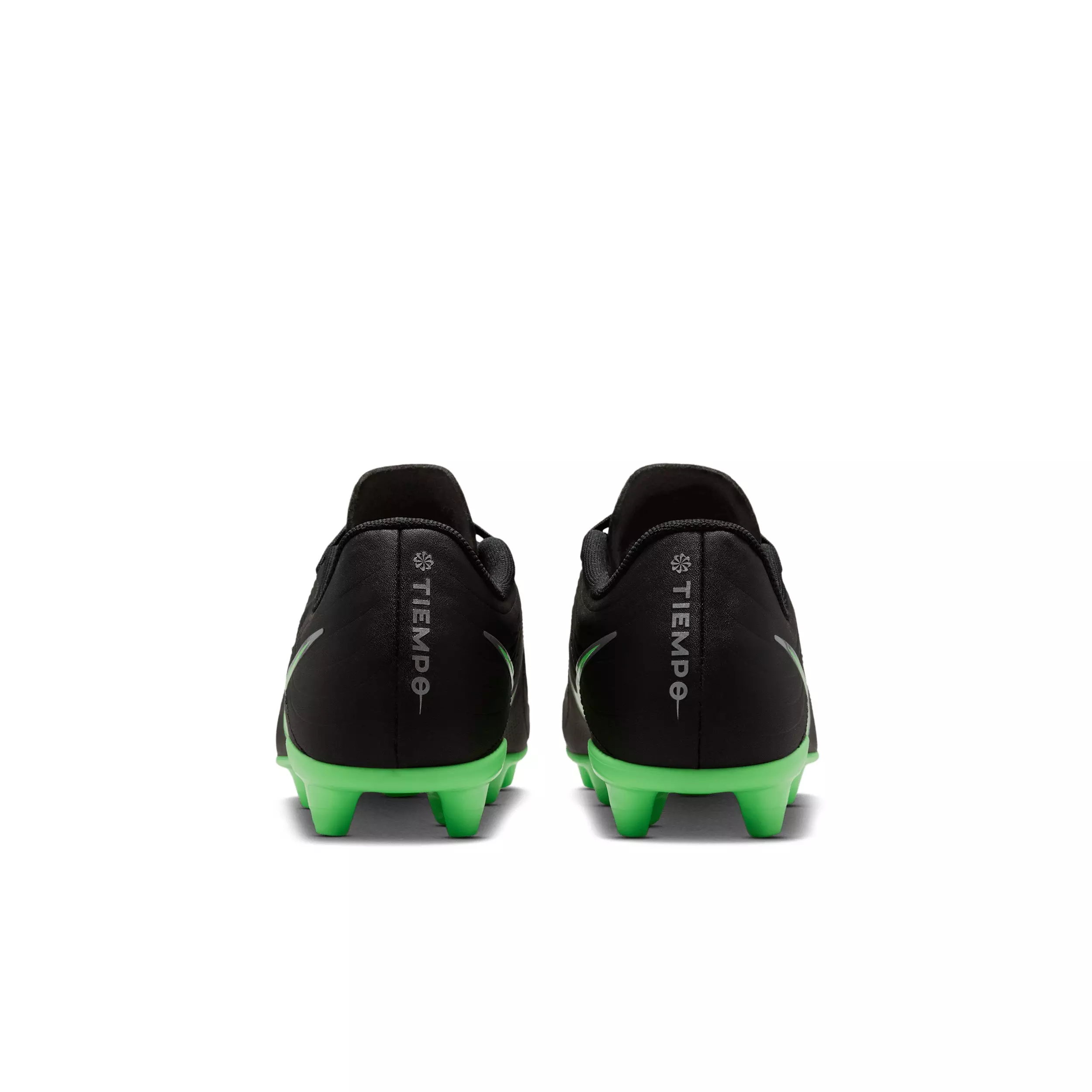 Nike Tiempo Maestro Club MG "Black/Black/Illusion Green" Grade School Kids' Soccer Cleat - BLACK/BLACK/GREEN