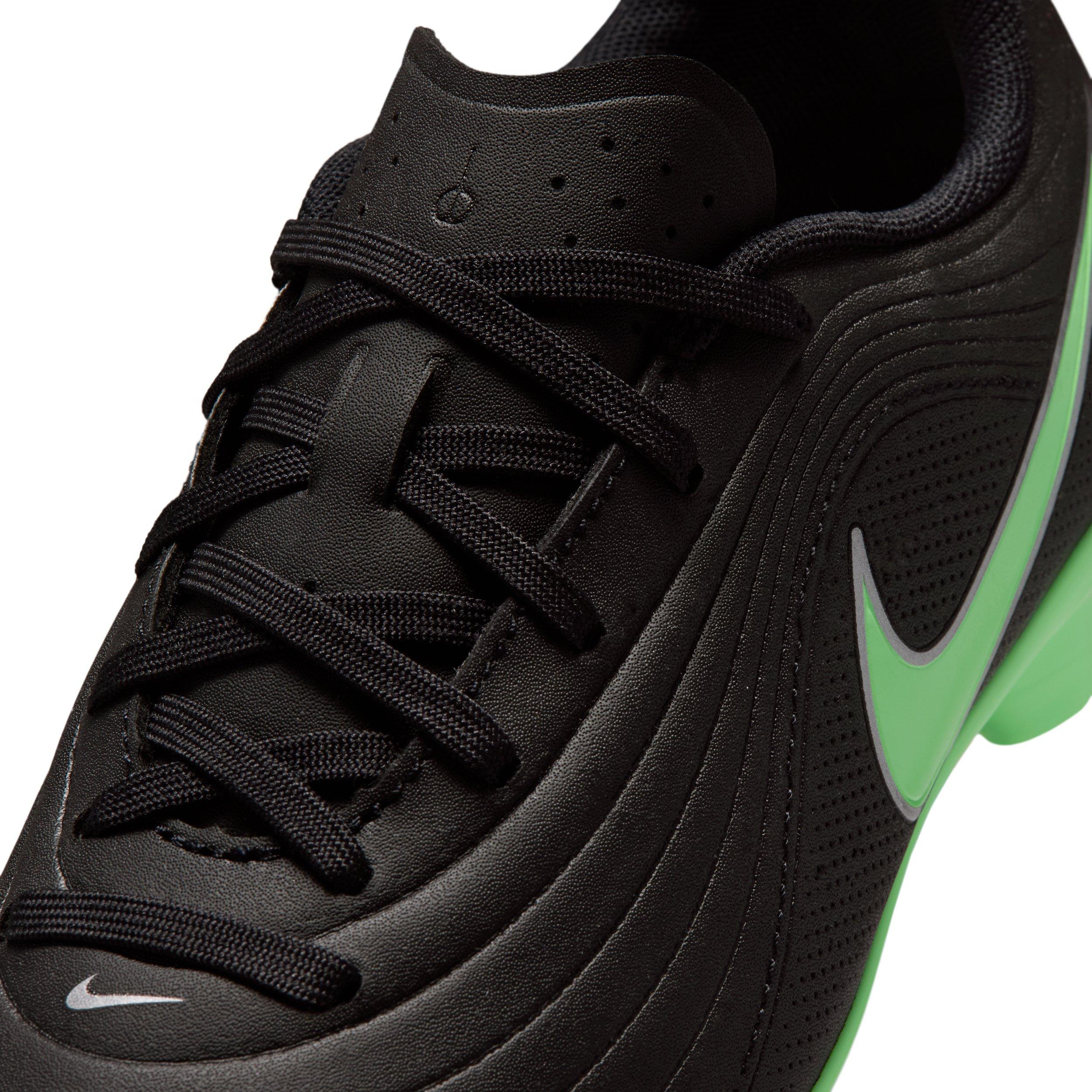 Nike Tiempo Maestro Club MG "Black/Black/Illusion Green" Grade School Kids' Soccer Cleat - BLACK/BLACK/GREEN Thumbnail View 8