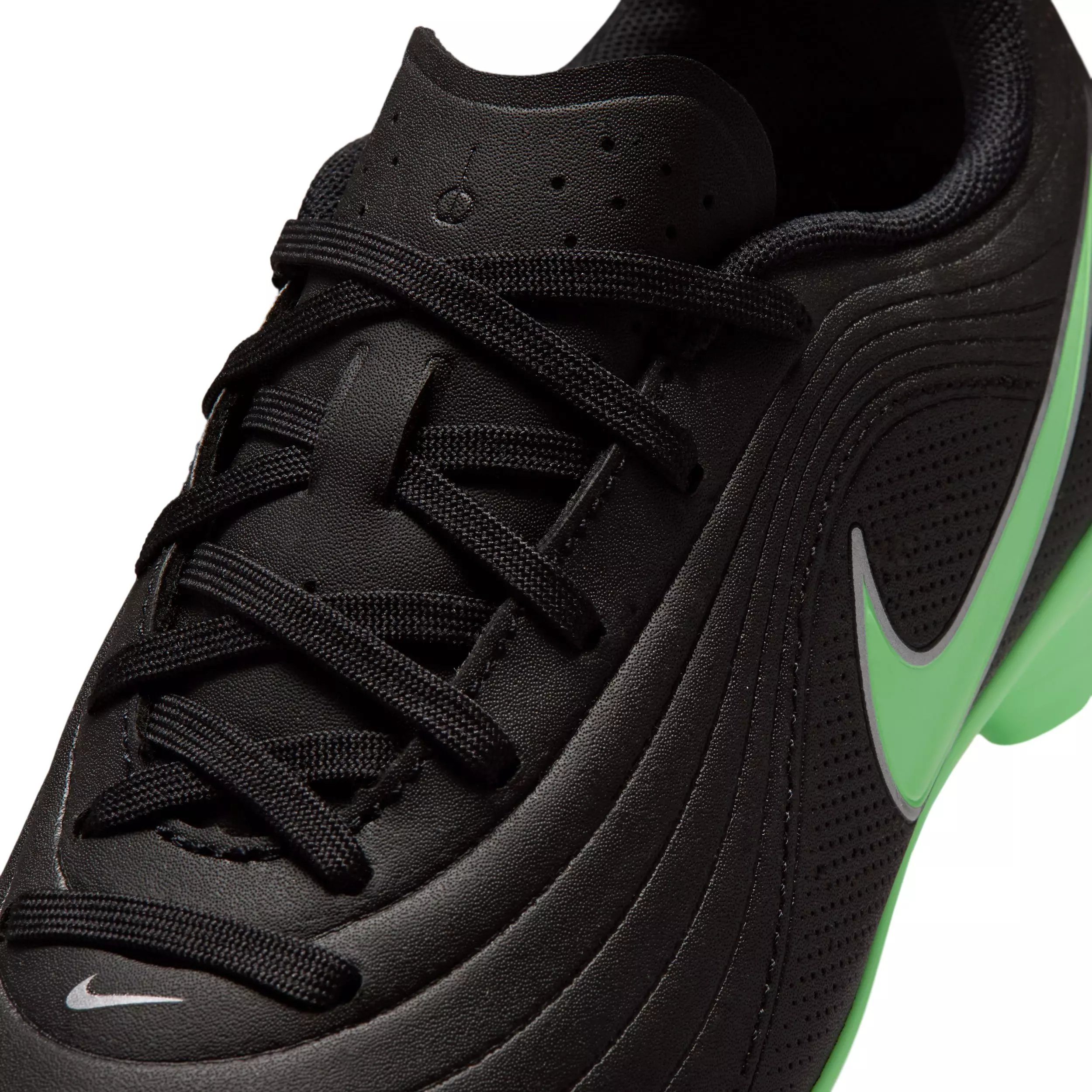 Nike Tiempo Maestro Club MG "Black/Black/Illusion Green" Grade School Kids' Soccer Cleat - BLACK/BLACK/GREEN