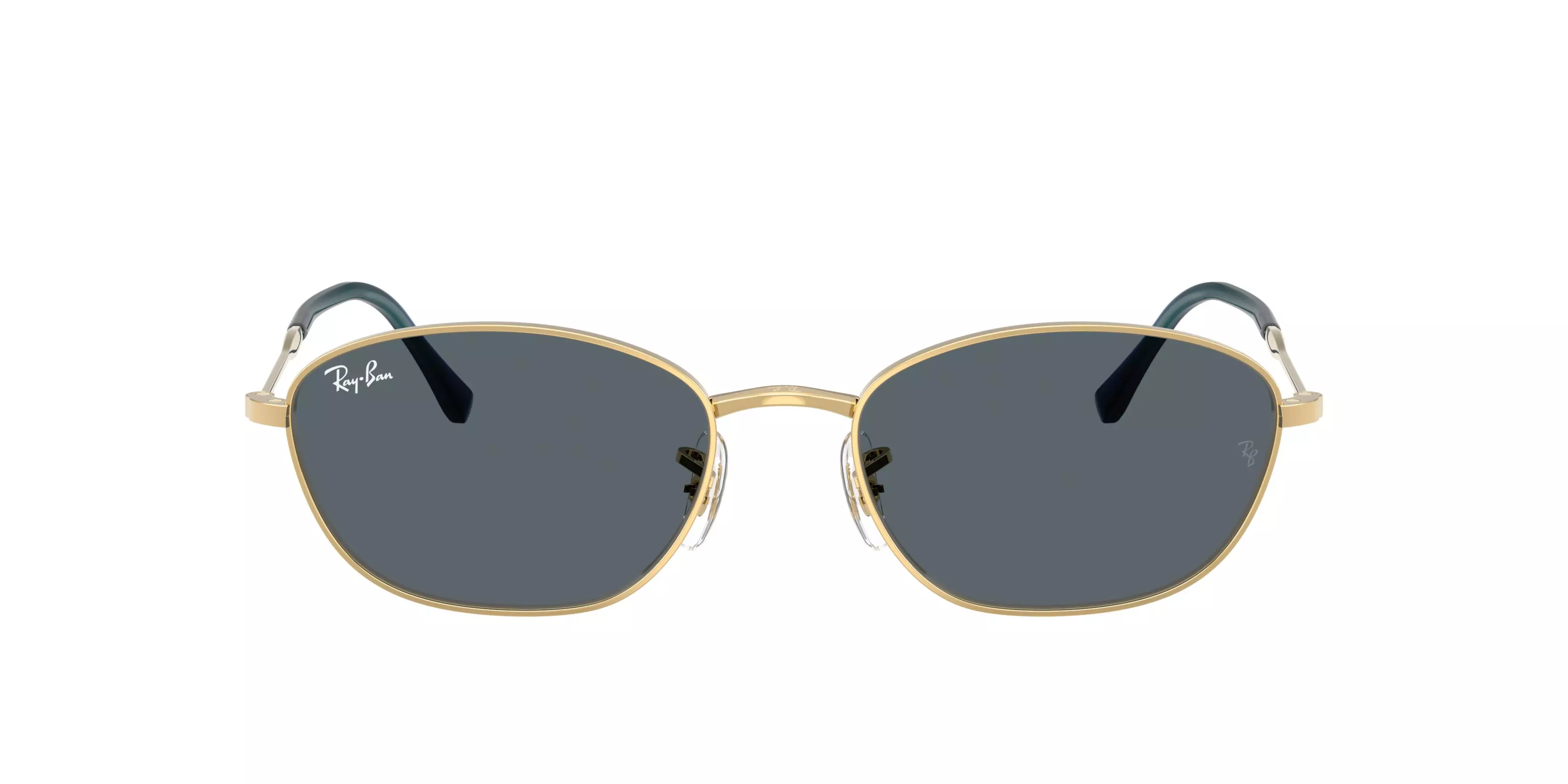 Ray-Ban Women's RB3749 Blue Sunglasses – Polished Arista Gold - GOLD