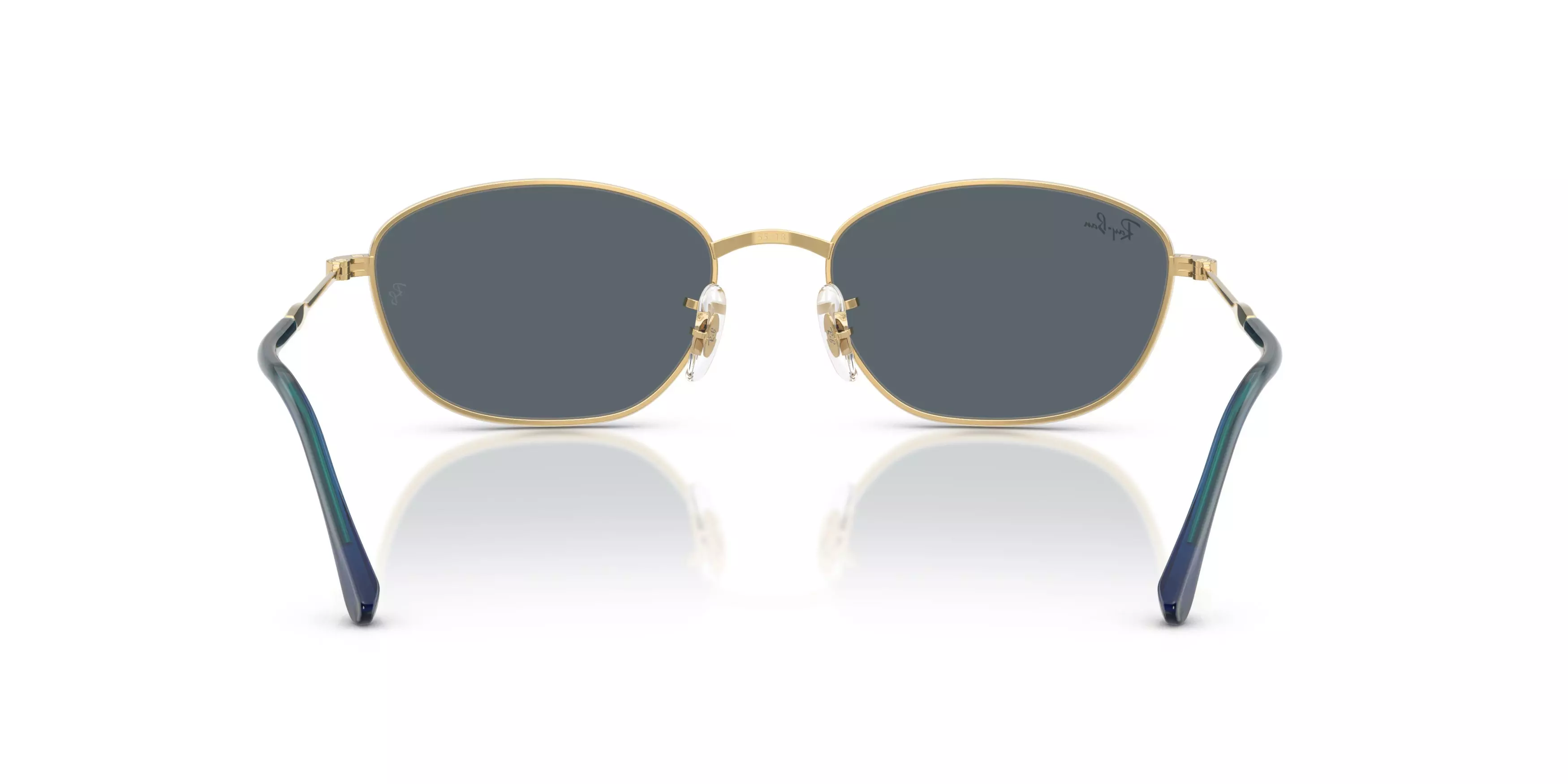Ray-Ban Women's RB3749 Blue Sunglasses – Polished Arista Gold - GOLD
