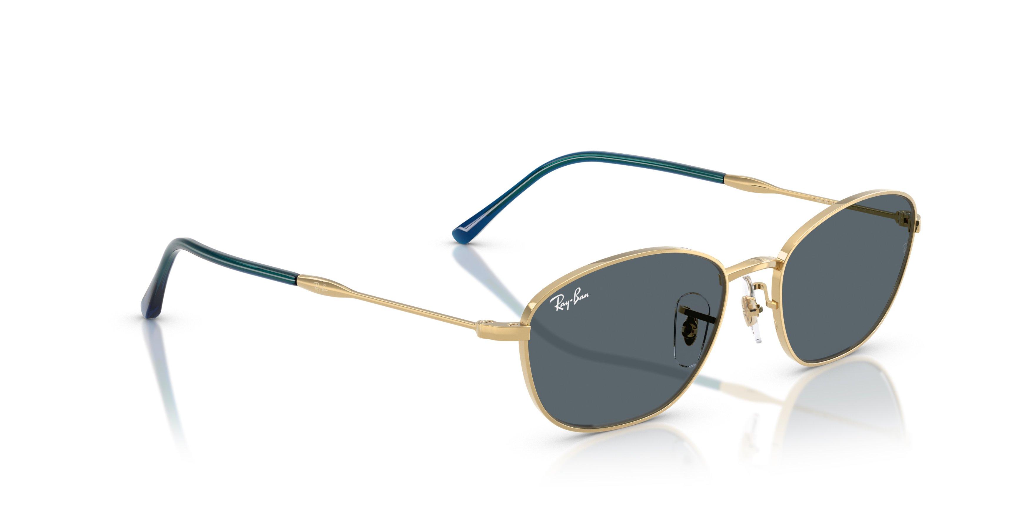 Ray-Ban Women's RB3749 Blue Sunglasses &ndash; Polished Arista Gold - GOLD Thumbnail View 4