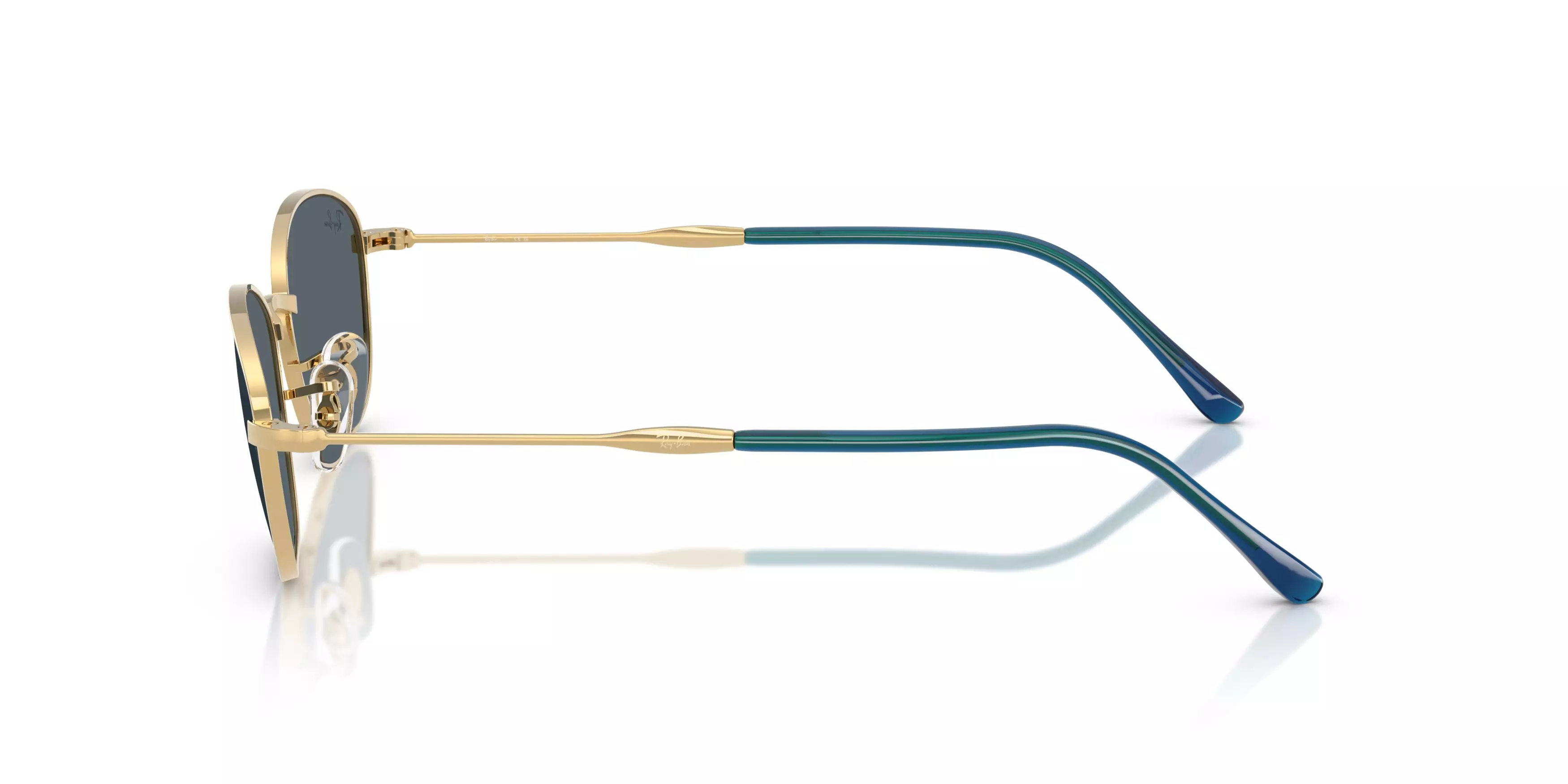 Ray-Ban Women's RB3749 Blue Sunglasses – Polished Arista Gold - GOLD