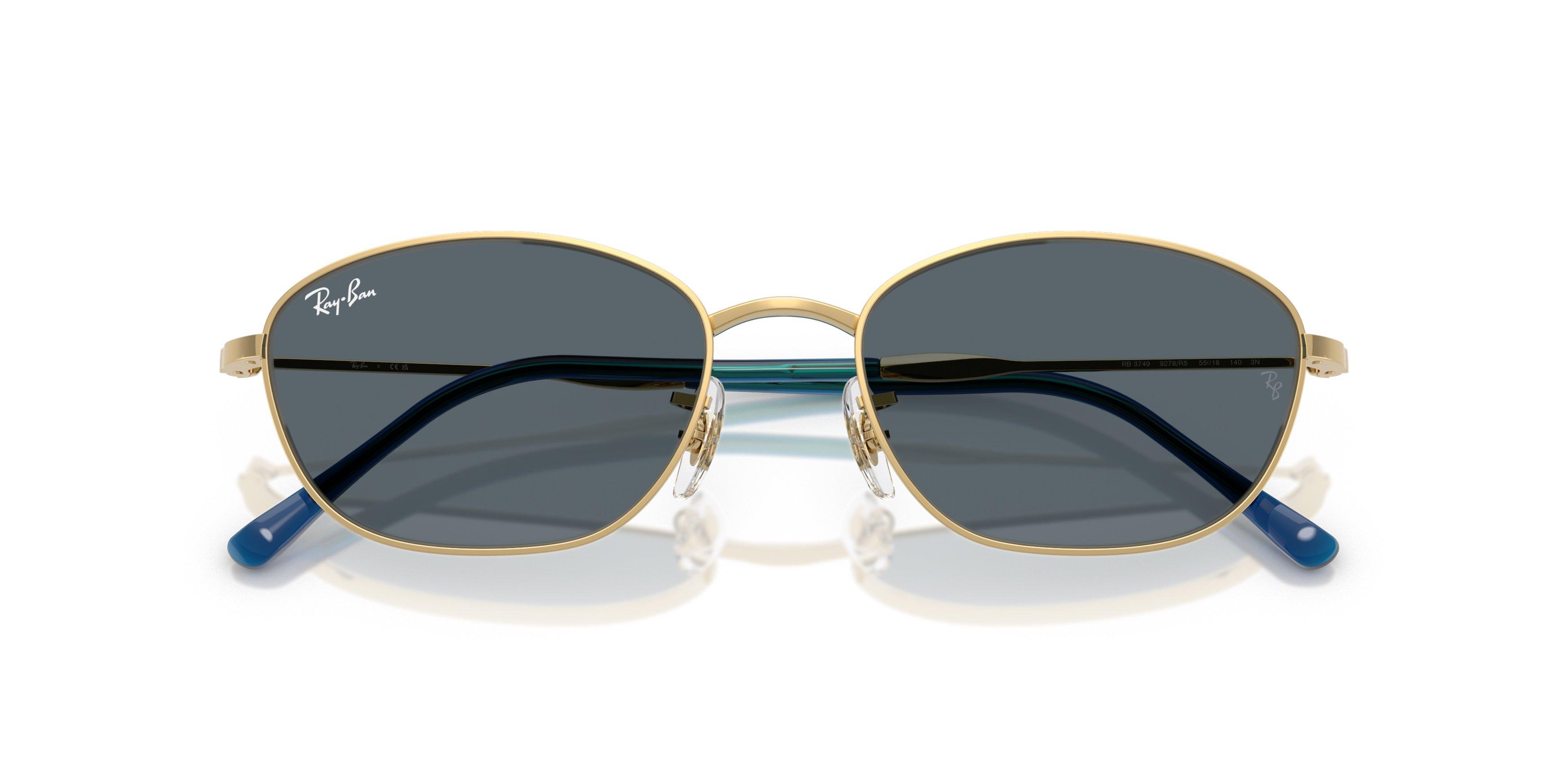 Ray-Ban Women's RB3749 Blue Sunglasses &ndash; Polished Arista Gold - GOLD Thumbnail View 6