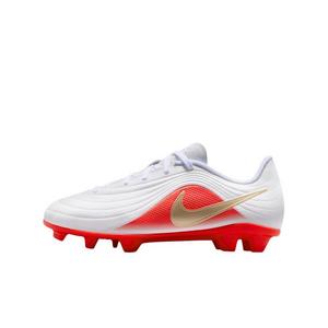 Nike Tiempo Maestro Club MG "White/Bright Crimson/Blur" Grade School Kids' Soccer Cleat - WHITE/CRIMSON/BLUR