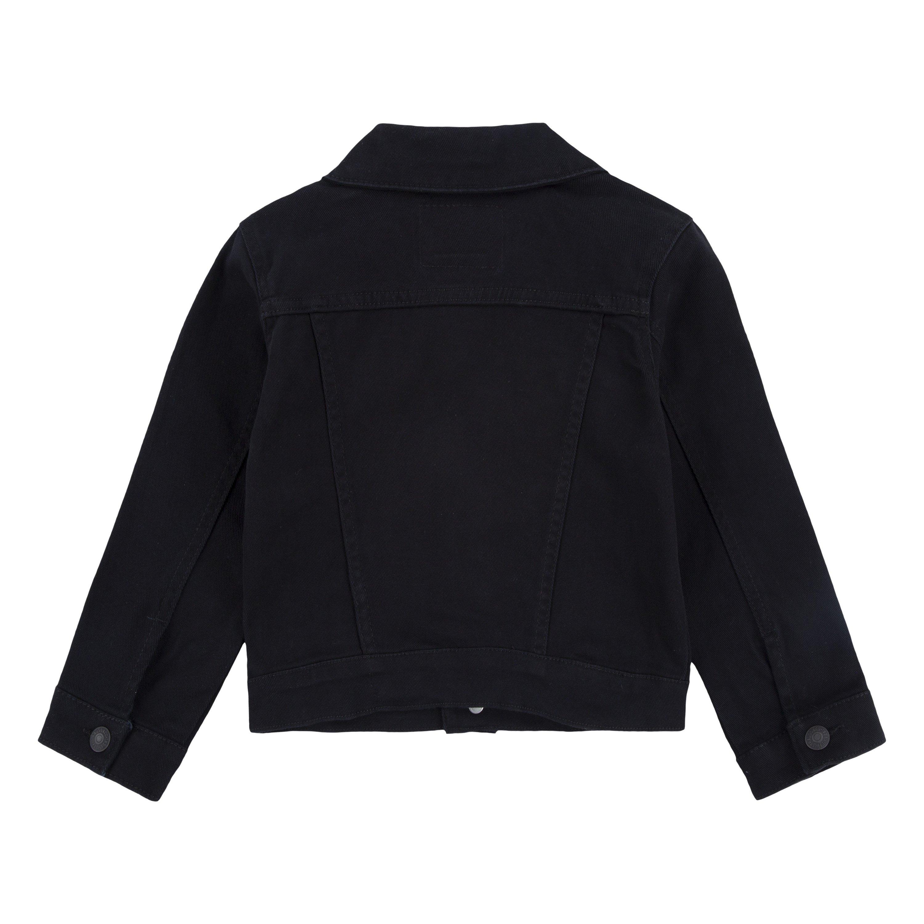 Levi's Toddler Boys' Trucker Style Black Wash Denim Jacket - BLACK Thumbnail View 6