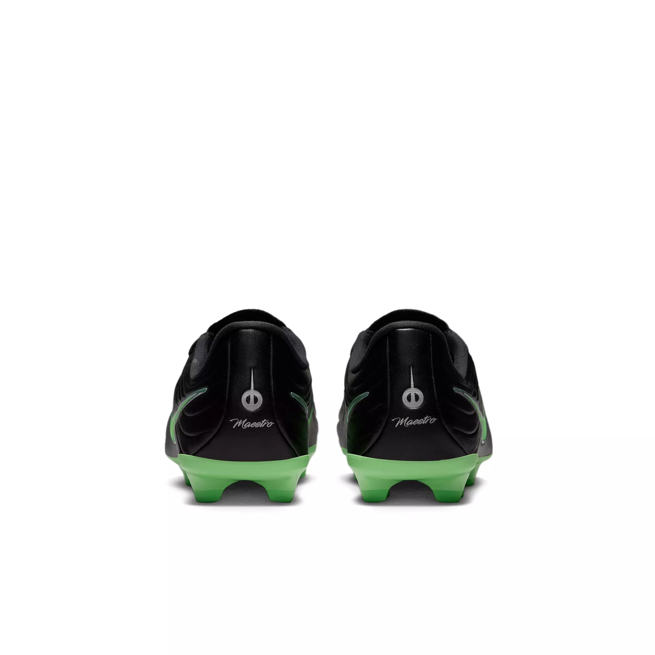 Nike Tiempo Maestro Academy MG "Black/Black/Illusion Green" Grade School Kids' Soccer Cleat - BLACK/BLACK/GREEN