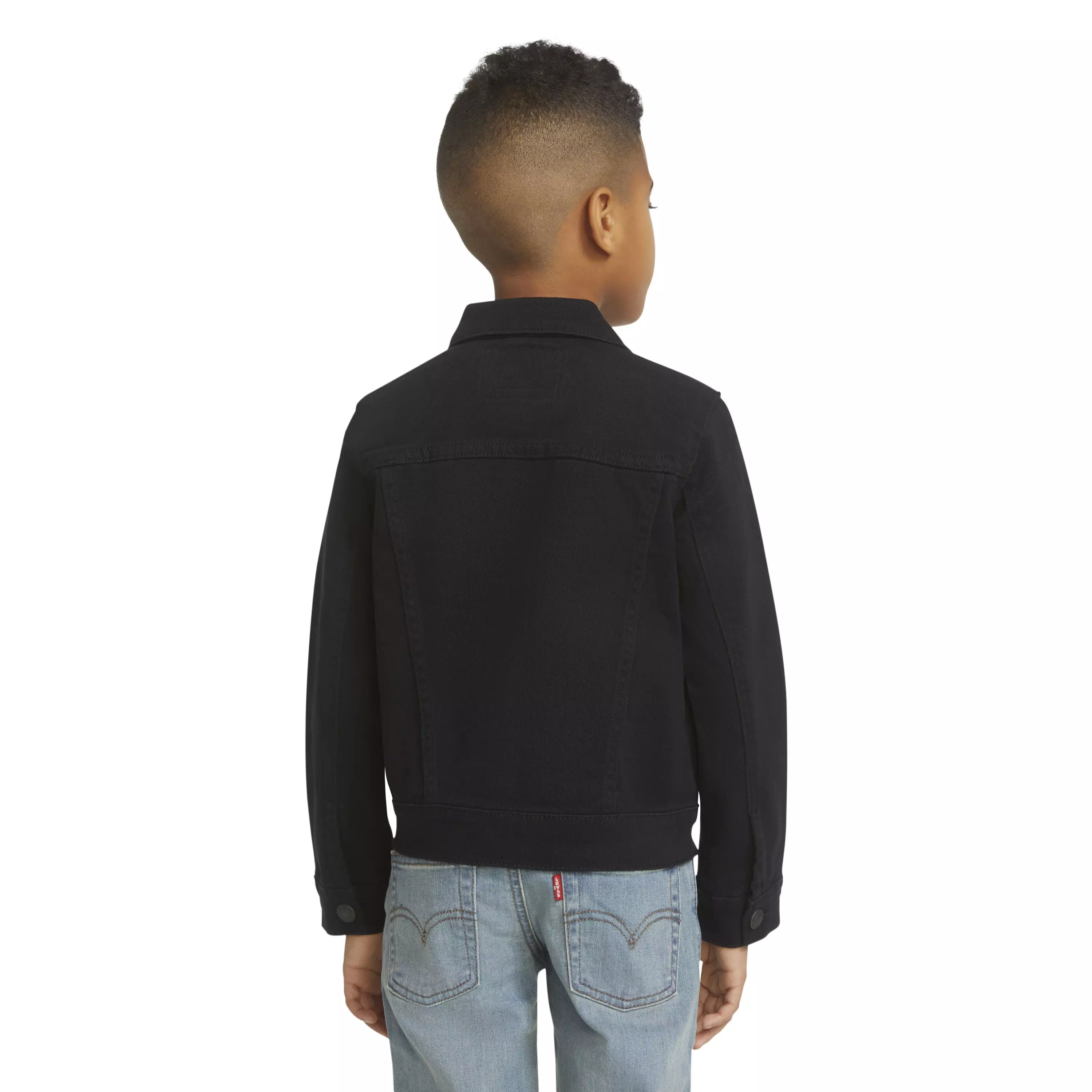 Levi's Little Boys' Trucker Style Wash Denim Jacket - Black - BLACK