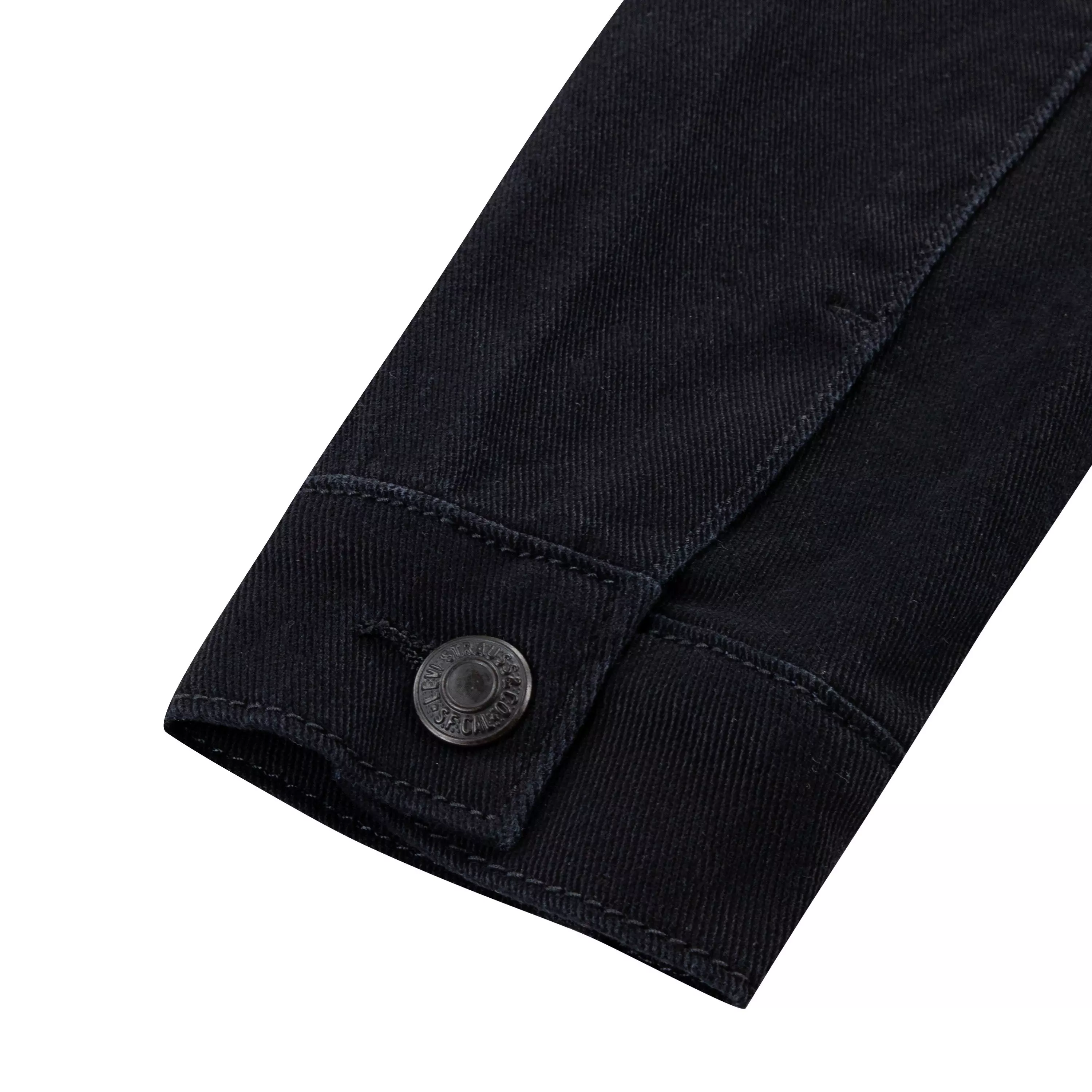 Levi's Little Boys' Trucker Style Black Wash Denim Jacket - BLACK
