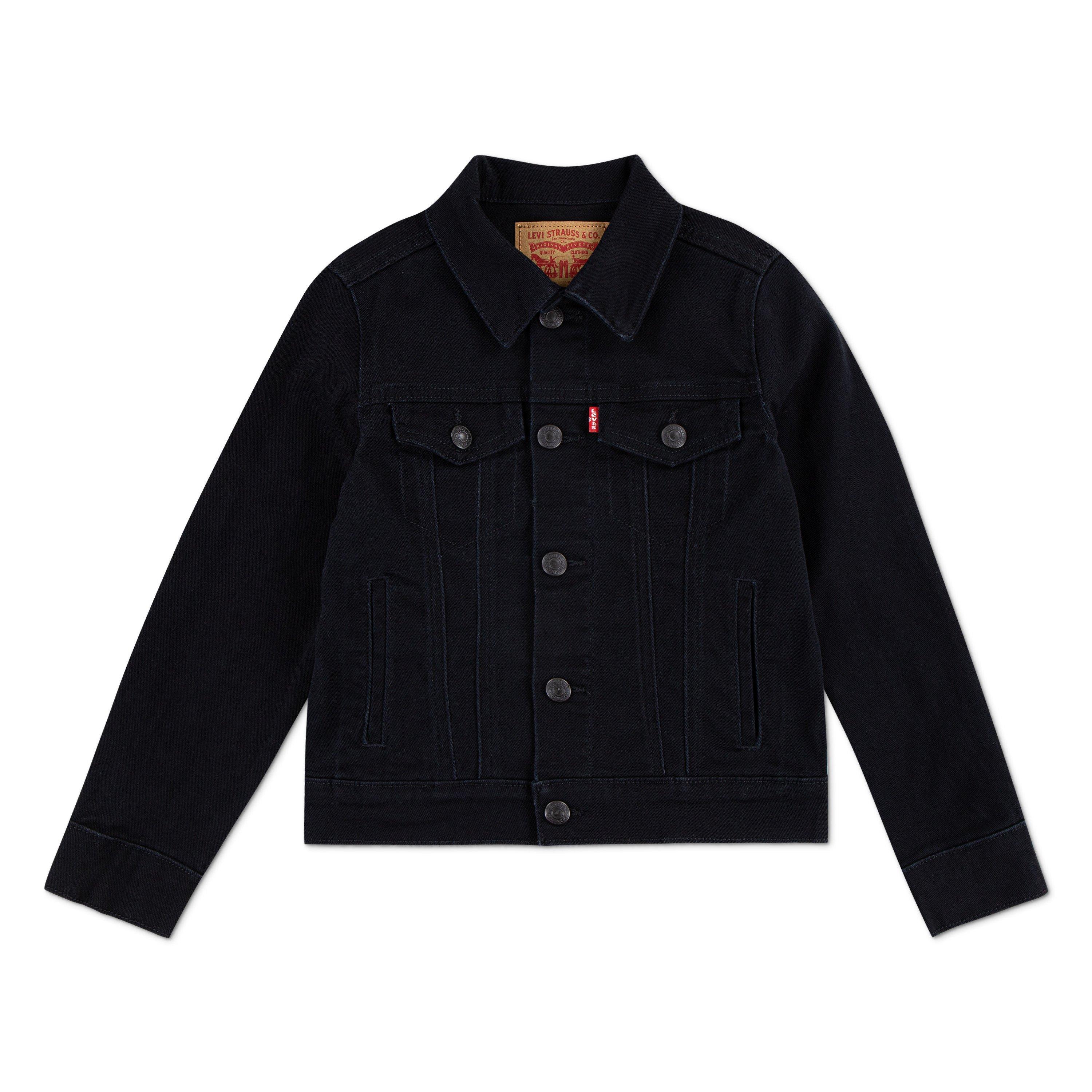 Levi's Little Boys' Trucker Style Wash Denim Jacket - Black - BLACK Thumbnail View 5