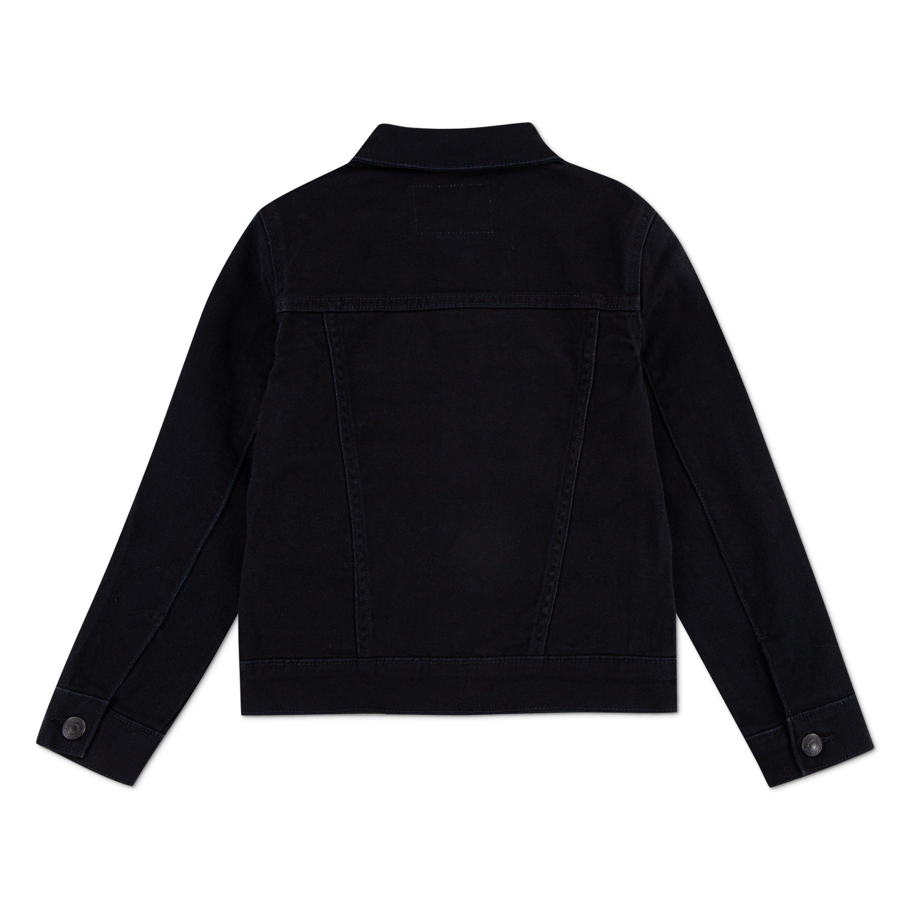 Levi's Little Boys' Trucker Style Black Wash Denim Jacket - BLACK Thumbnail View 6