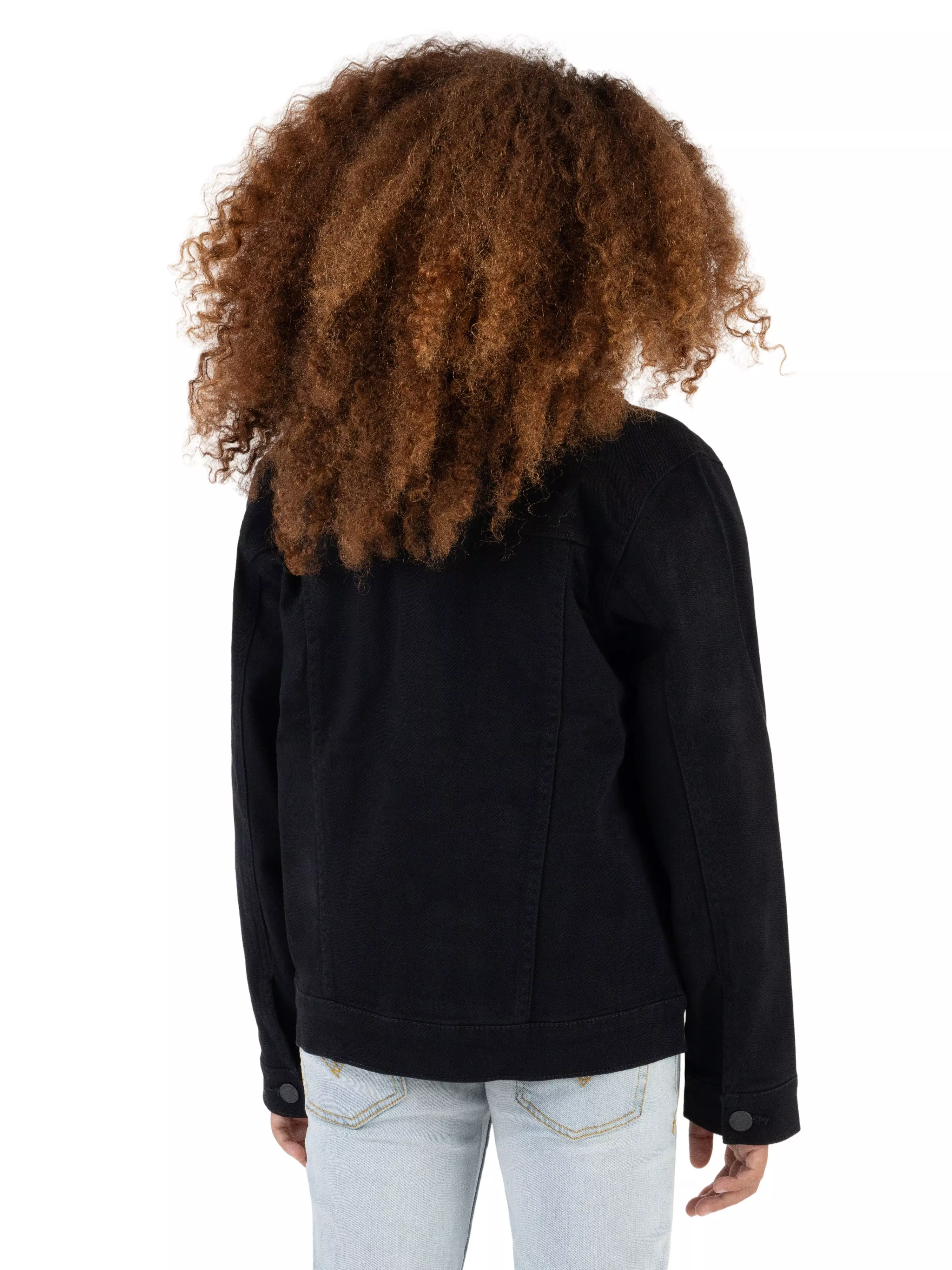 Levi's Big Boys' Trucker Style Black Wash Denim Jacket - BLACK