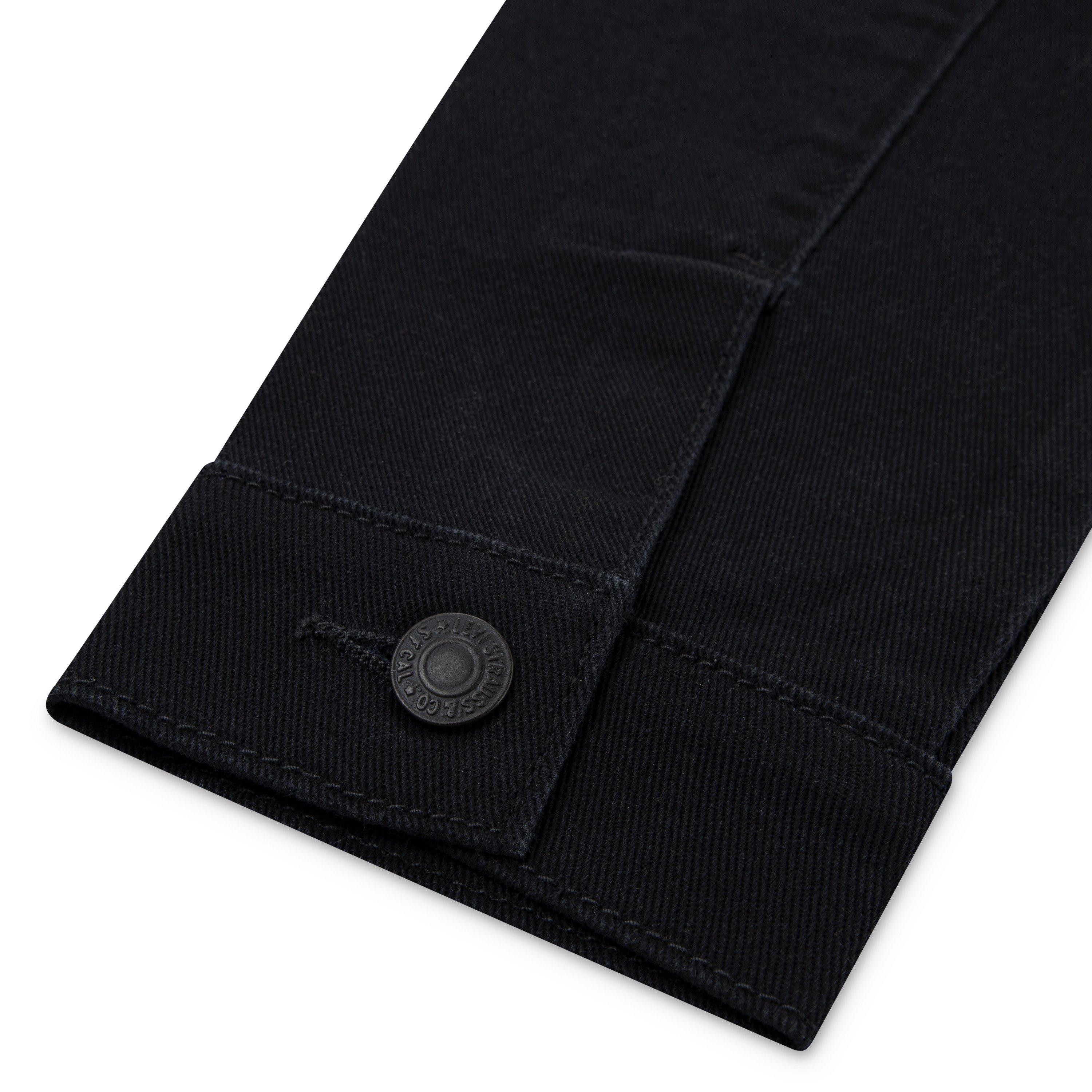 Levi's Big Boys' Trucker Style Black Wash Denim Jacket - BLACK Thumbnail View 4