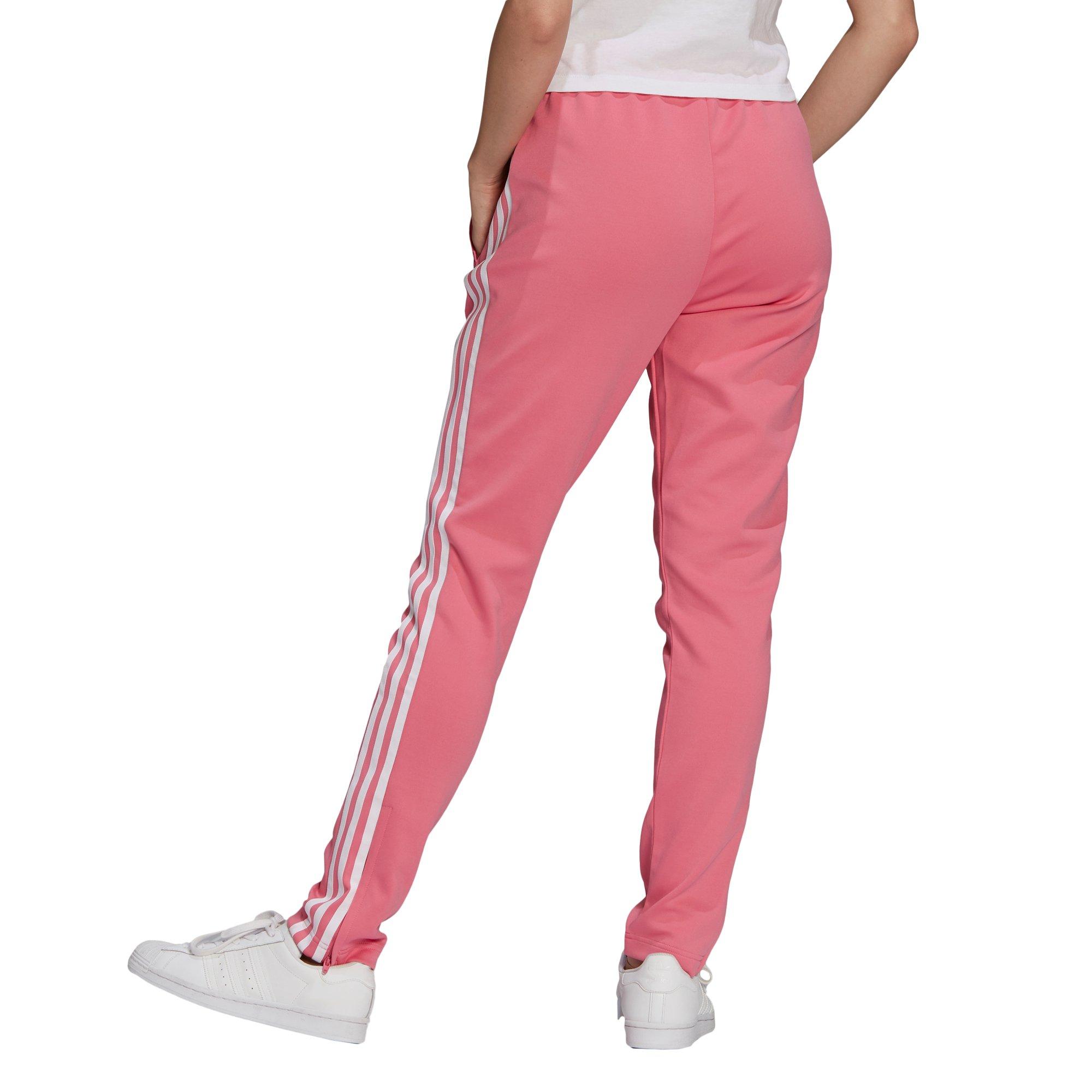 adidas Originals Kids' SST Track Pants, Hazy Rose/White, Small