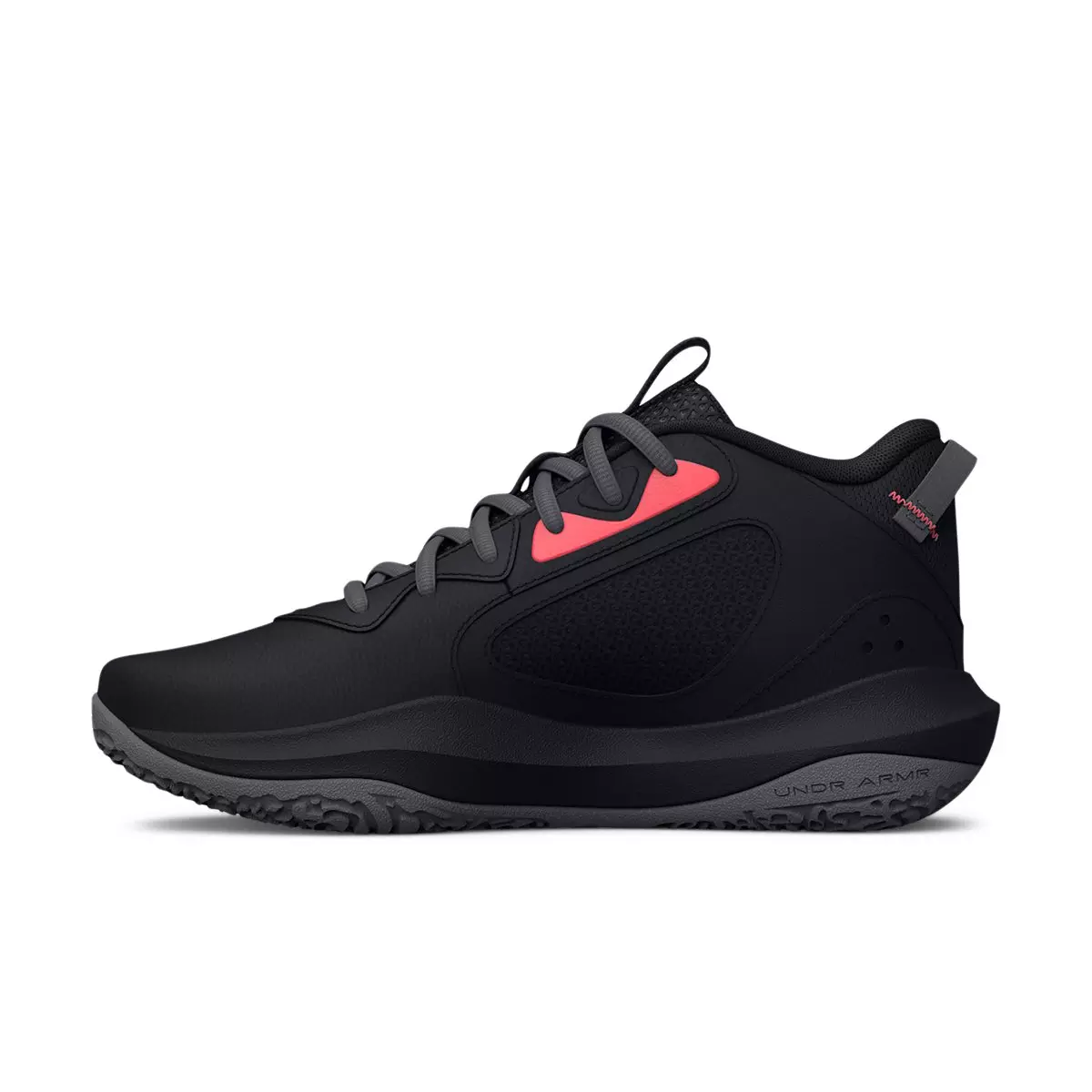 Under Armour Lockdown 6 "Black/Dark Grey" Unisex Basketball Shoe - BLACK/DK GREY