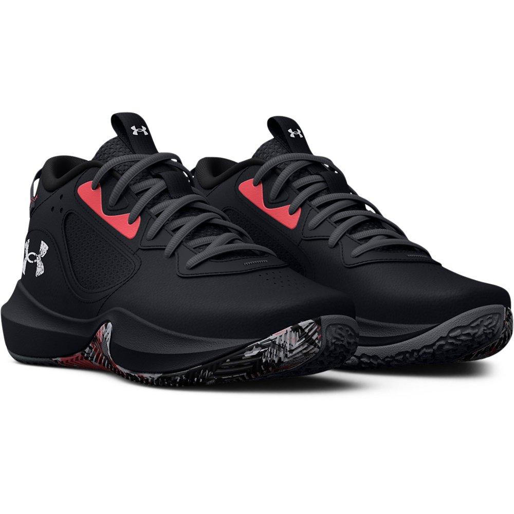 Under Armour Lockdown 6 "Black/Dark Grey" Unisex Basketball Shoe - BLACK/DK GREY Thumbnail View 5