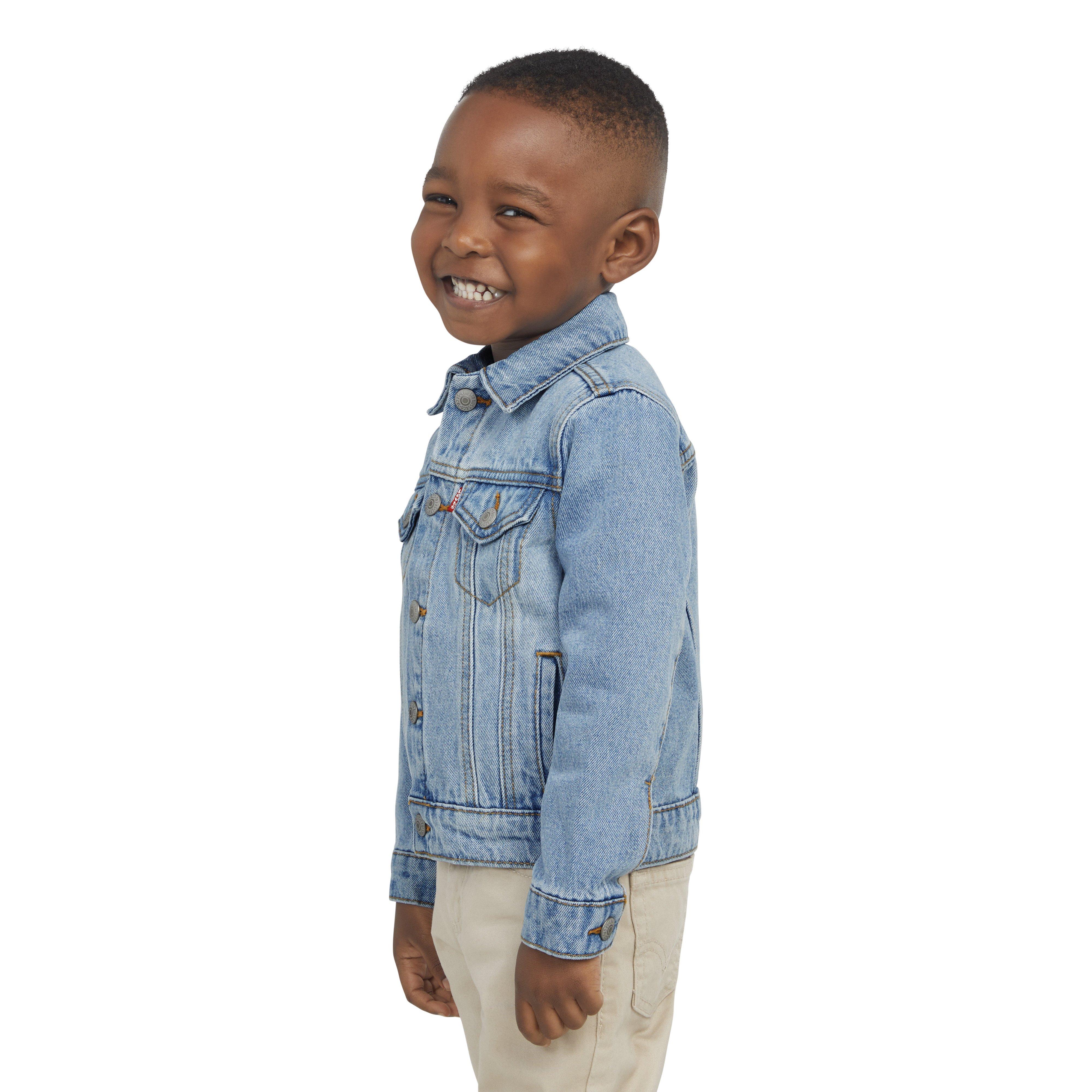 Levi's Toddler Boys' Trucker Style Light Blue Wash Denim Jacket - LT BLUE Thumbnail View 3