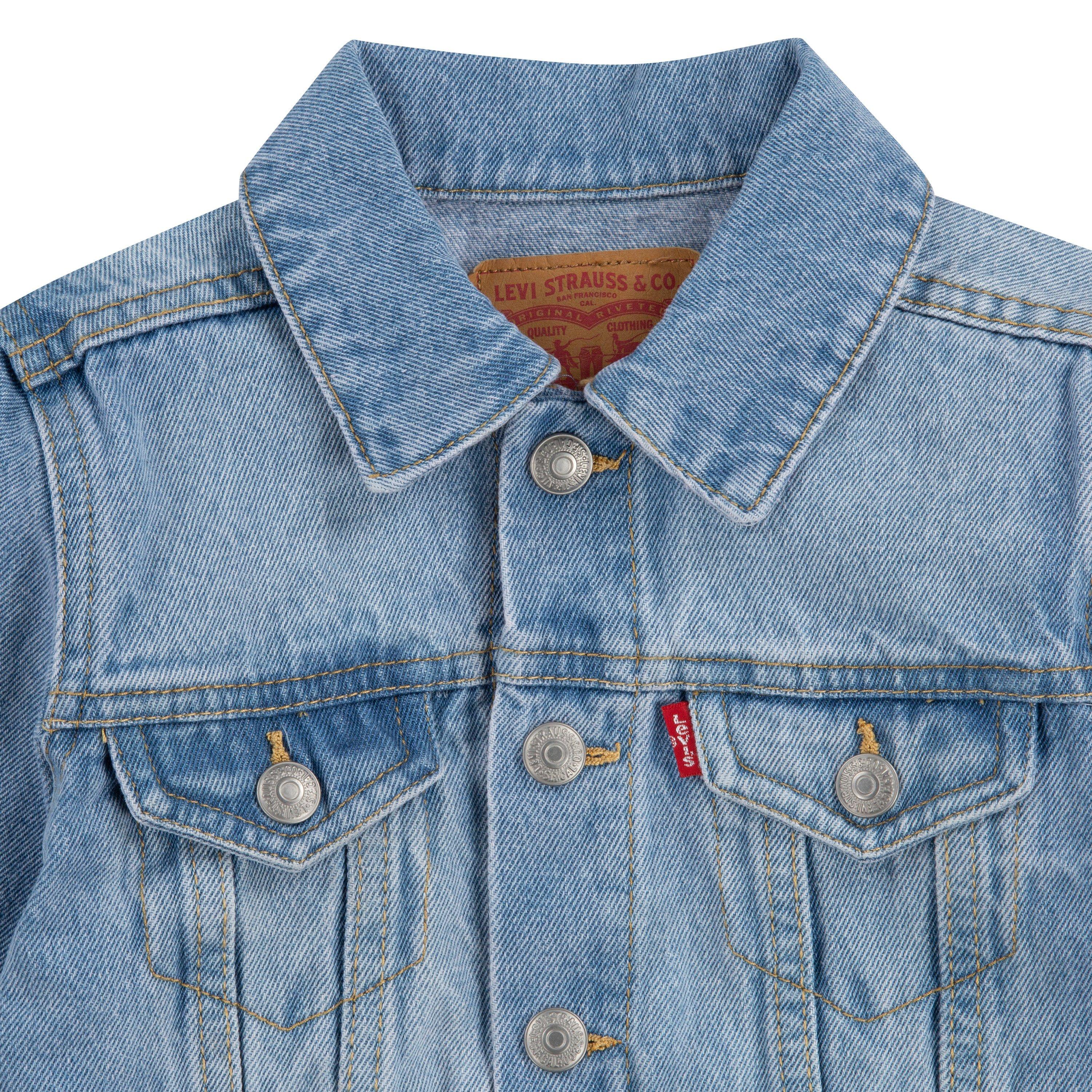 Levi's Toddler Boys' Trucker Style Light Blue Wash Denim Jacket - LT BLUE Thumbnail View 4
