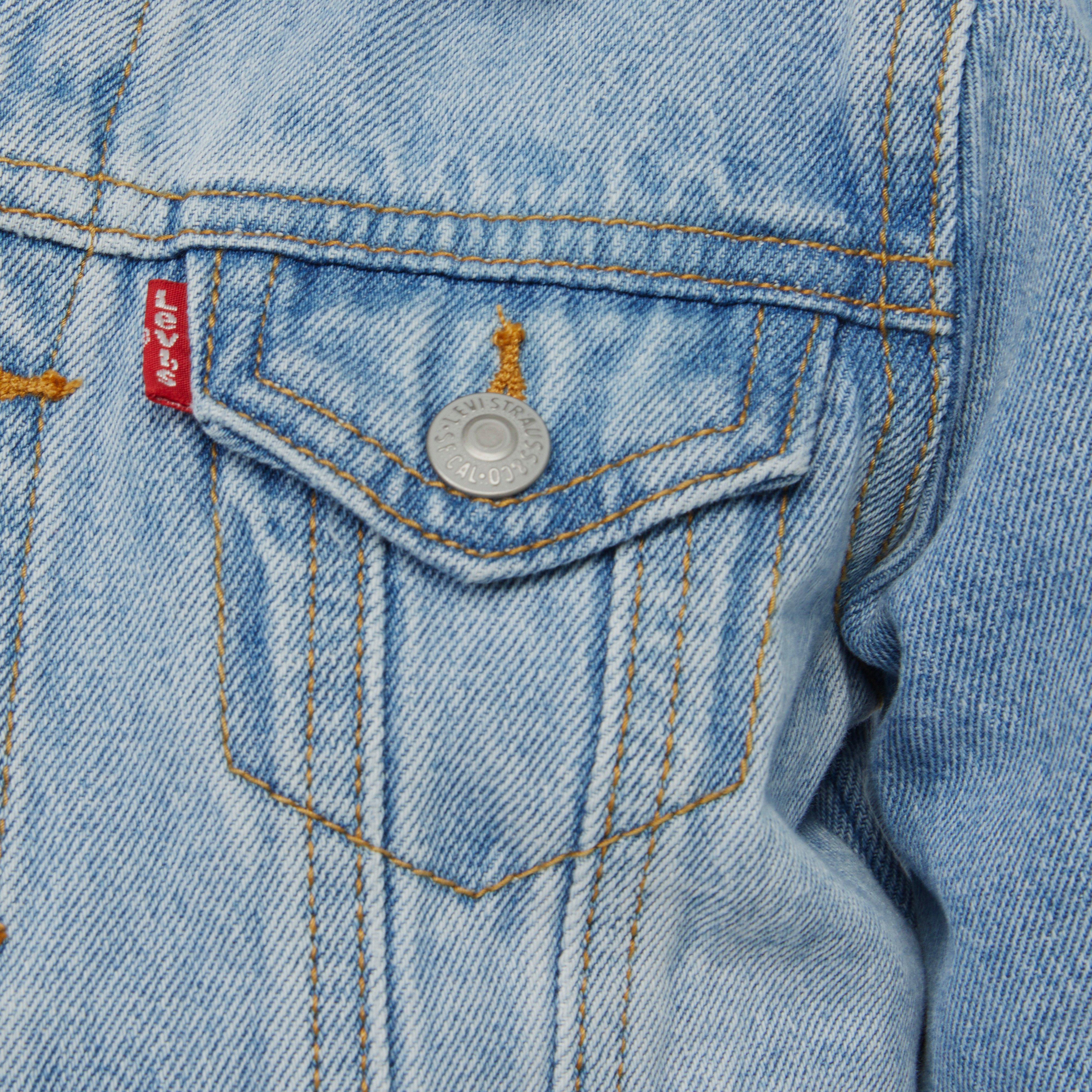 Levi's Toddler Boys' Trucker Style Light Blue Wash Denim Jacket - LT BLUE Thumbnail View 5