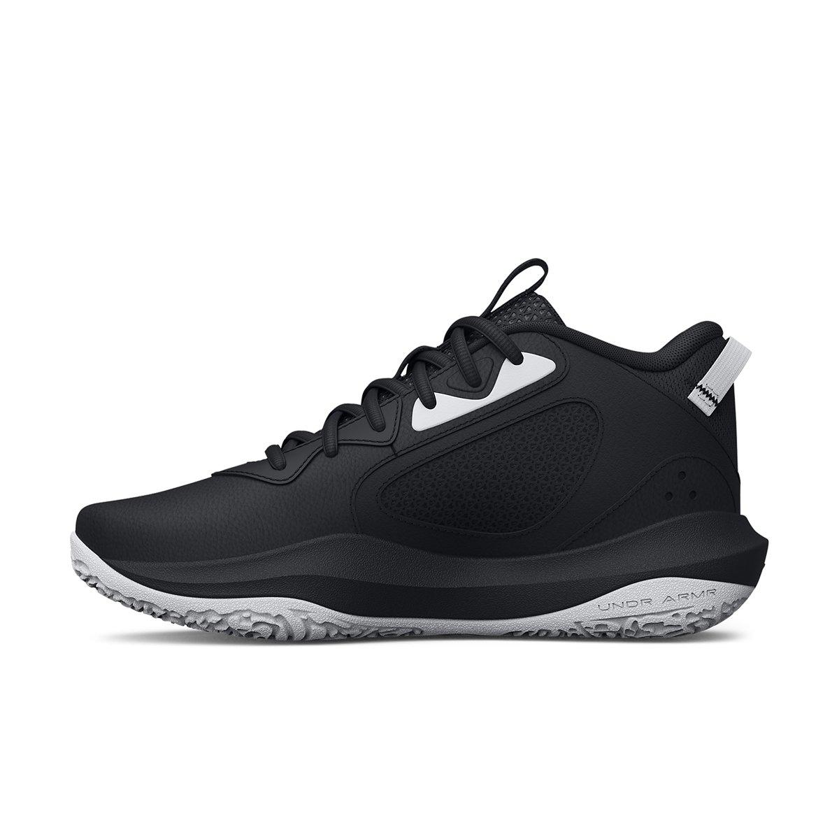 Under Armour Lockdown 6 "Black/White/Gold" Unisex Basketball Shoe - BLACK/WHITE/GOLD Thumbnail View 2