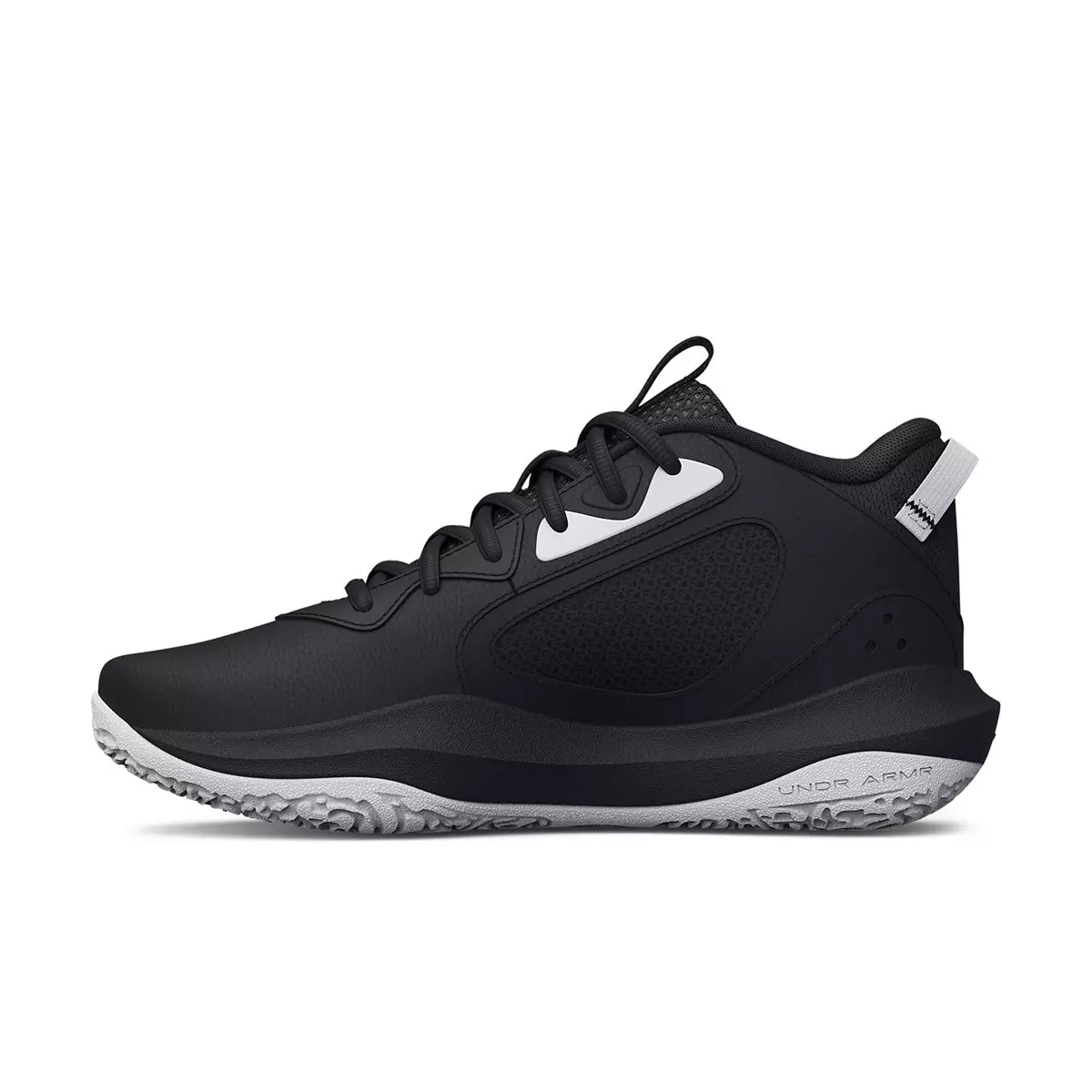 Under Armour Lockdown 6 "Black/White/Gold" Unisex Basketball Shoe - BLACK/WHITE/GOLD