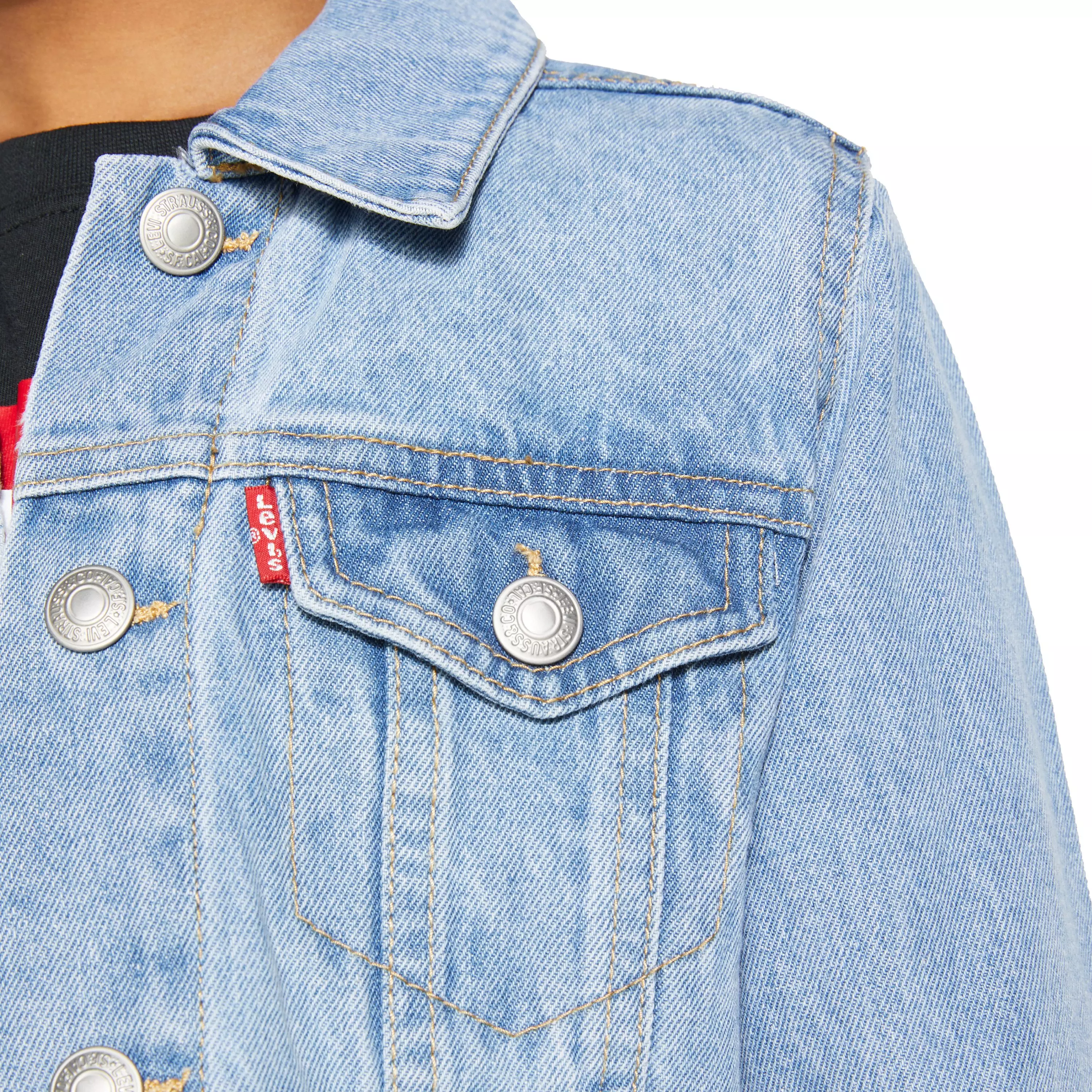 Levi's Little Boys' Trucker Style Wash Denim Jacket - Light Blue - LT BLUE