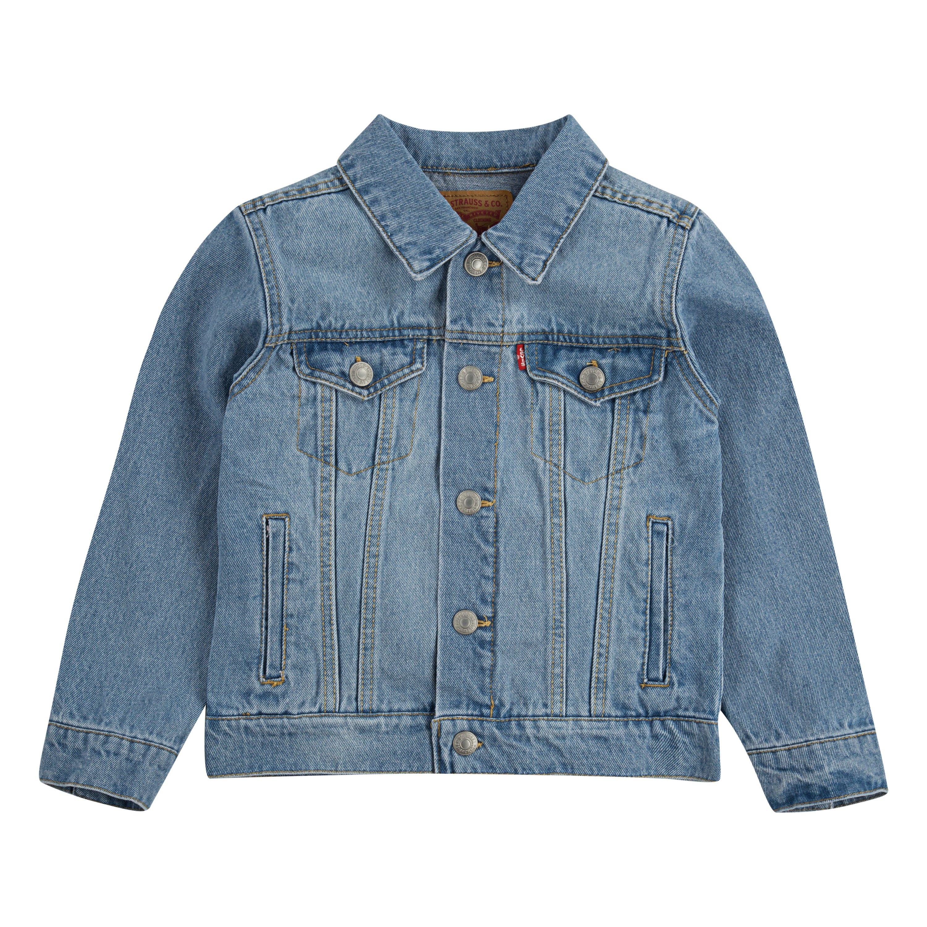 Levi's Little Boys' Trucker Style Wash Denim Jacket - Light Blue - LT BLUE Thumbnail View 4