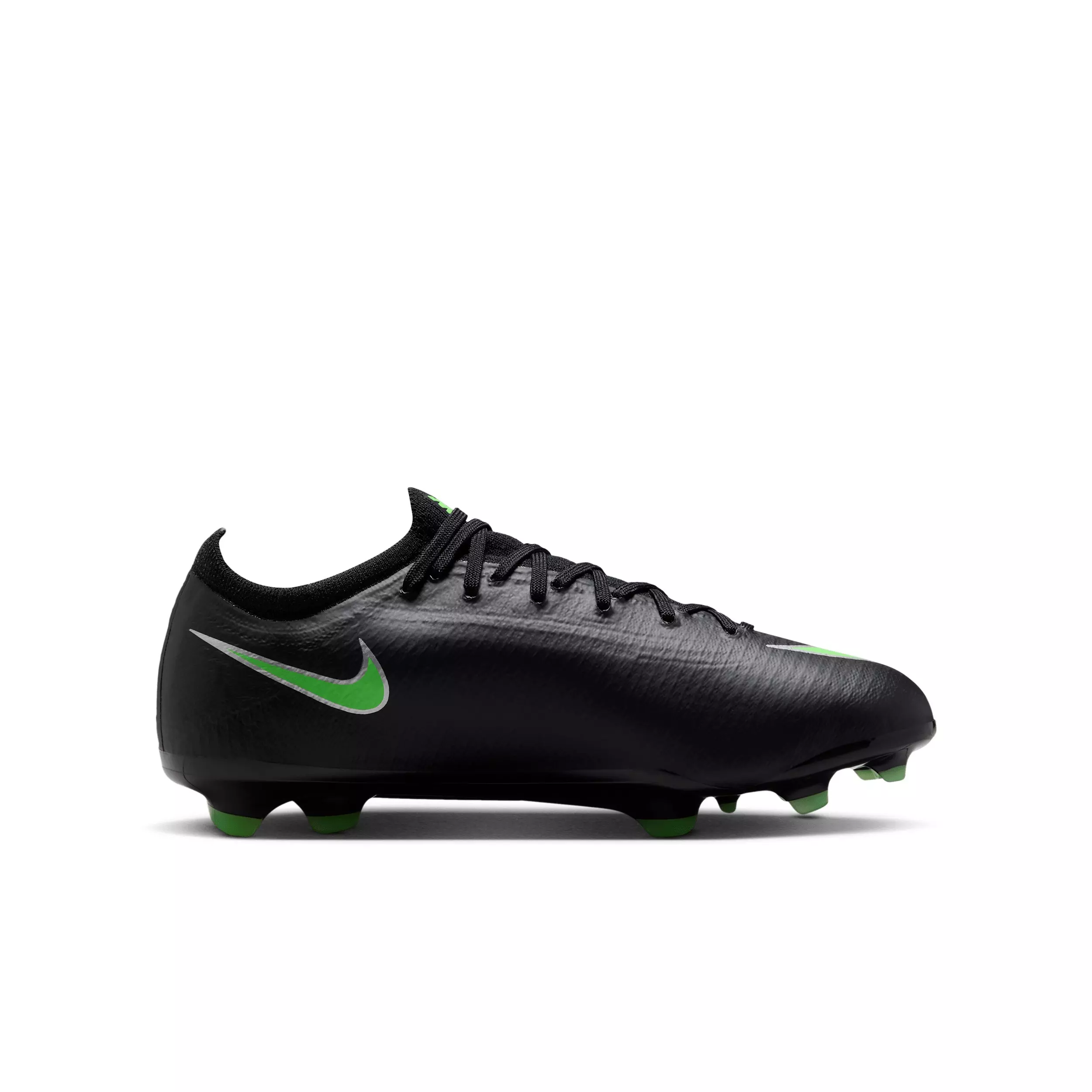 Nike Mercurial Vapor 17 Pro FG "Black/Black/Illusion Green" Grade School Kids' Soccer Cleat - BLACK/BLACK/GREEN