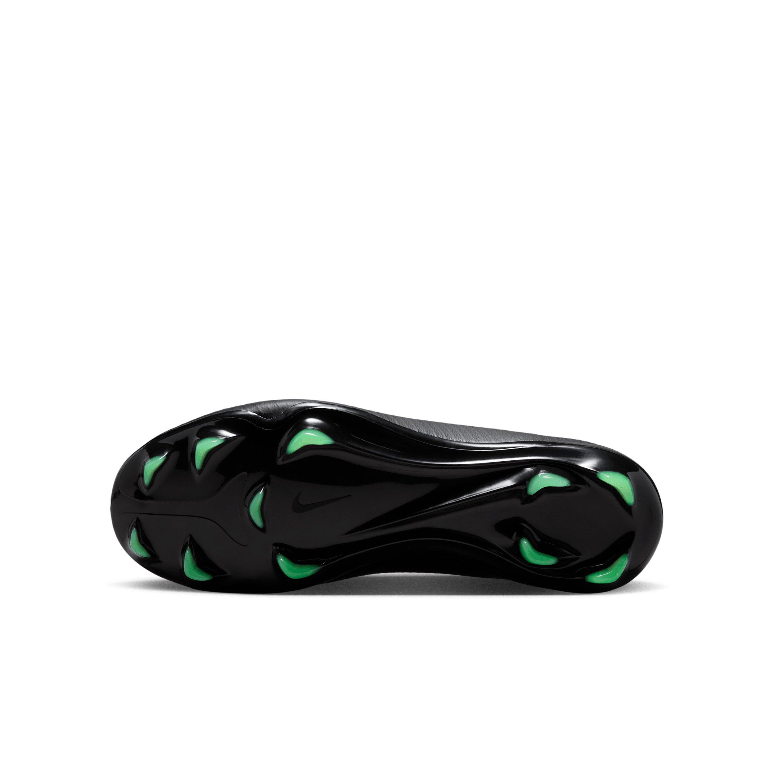 Nike Mercurial Vapor 17 Pro FG "Black/Black/Illusion Green" Grade School Kids' Soccer Cleat - BLACK/BLACK/GREEN Thumbnail View 6